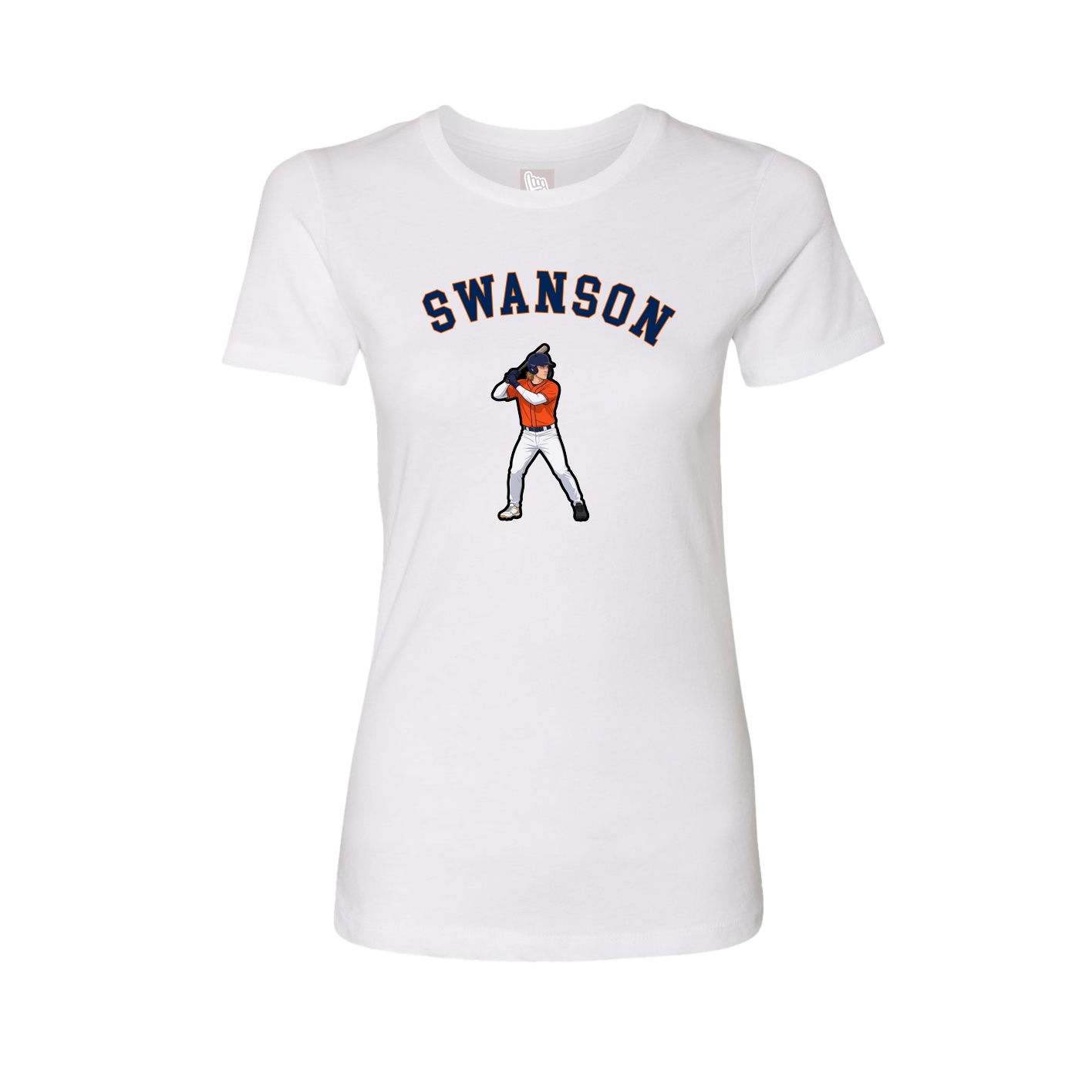 Fitted Women's Tee — Shirsey Arch in White