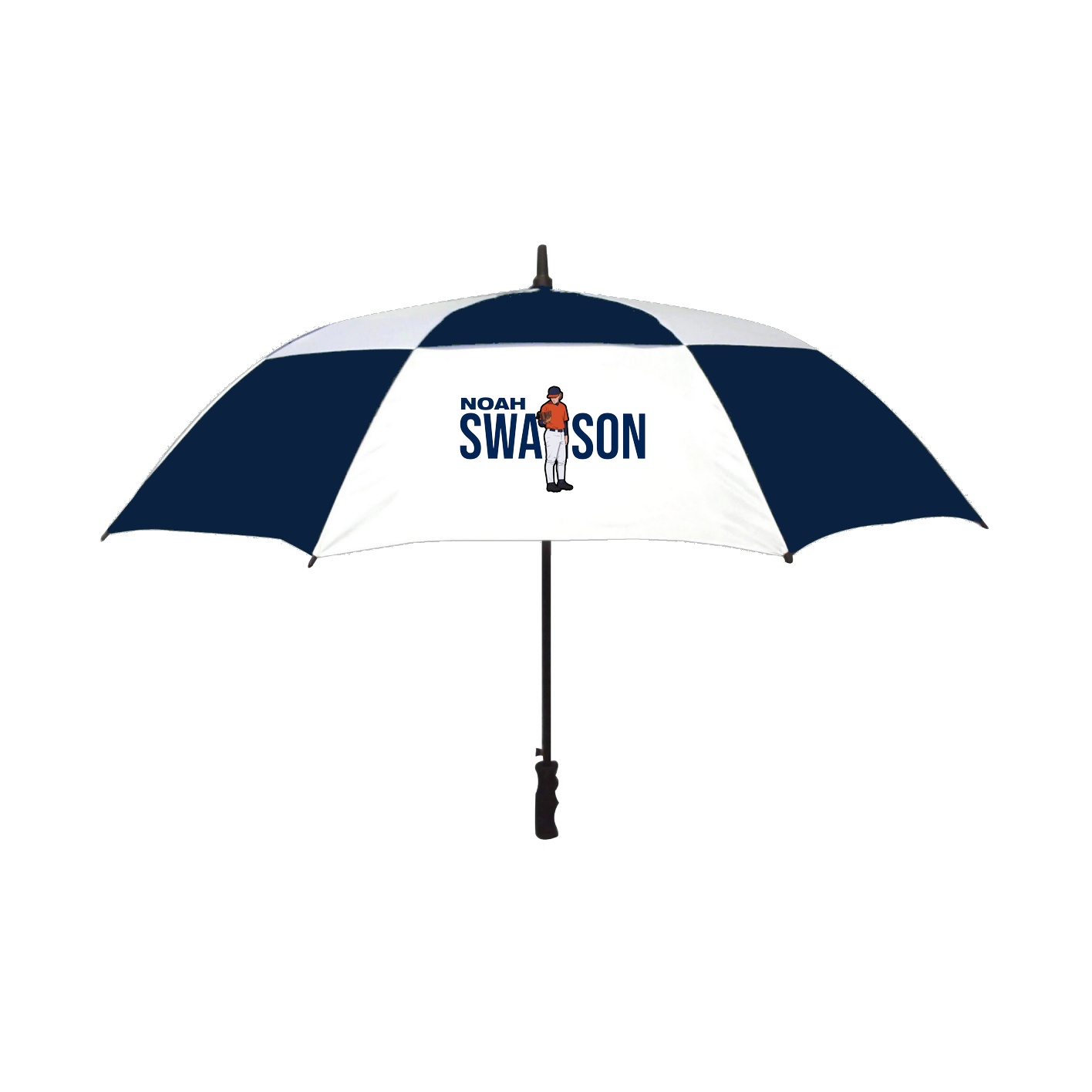 Golf Umbrella — Player Name in Navy