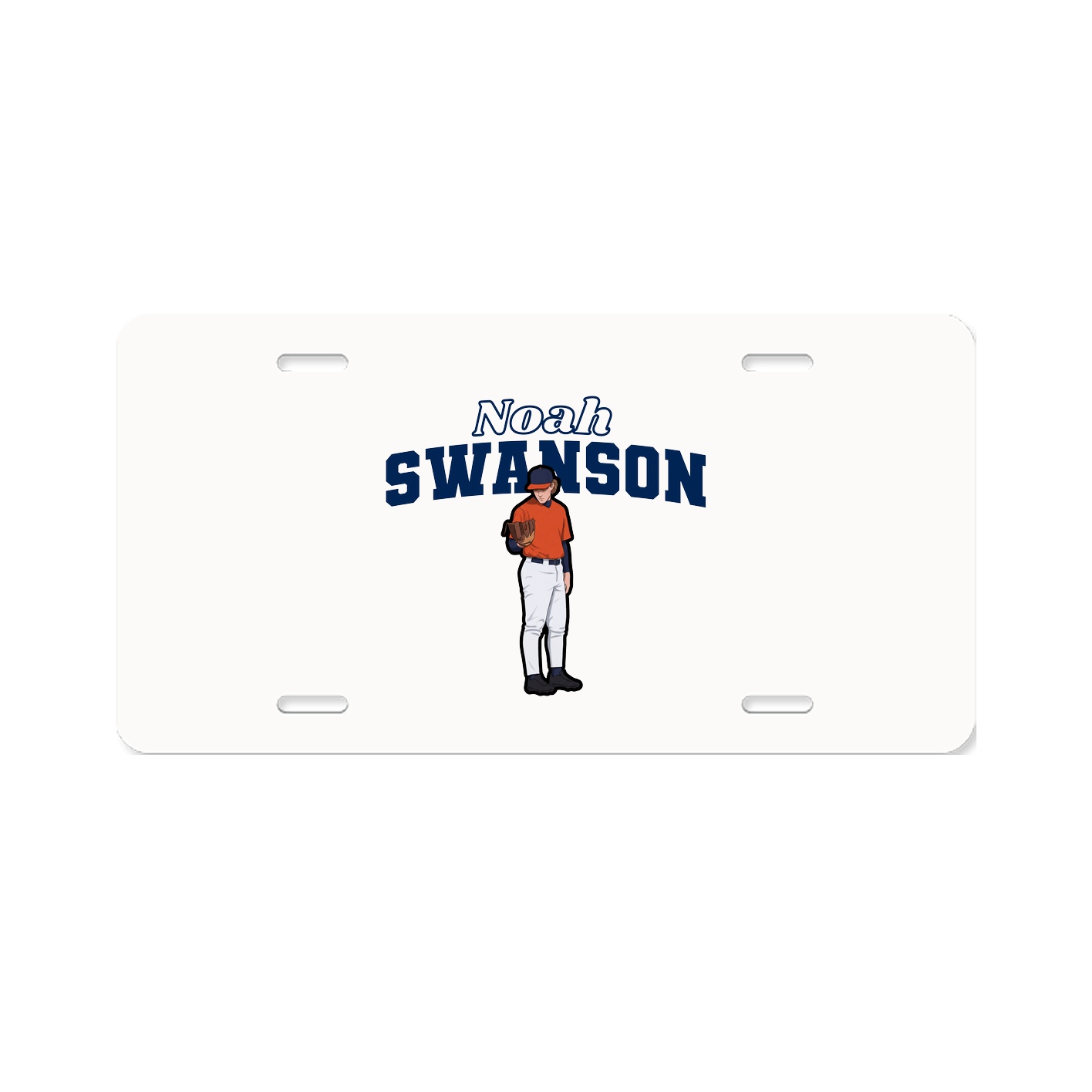 License Plate — Name Arch in Classic