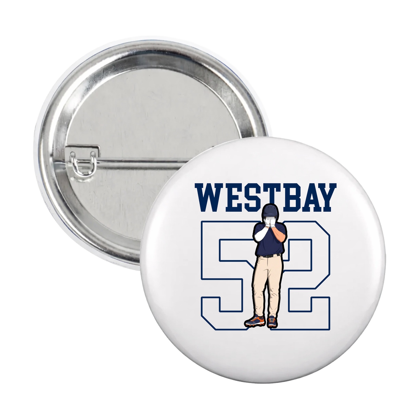 Game Day Button — Shirsey in White