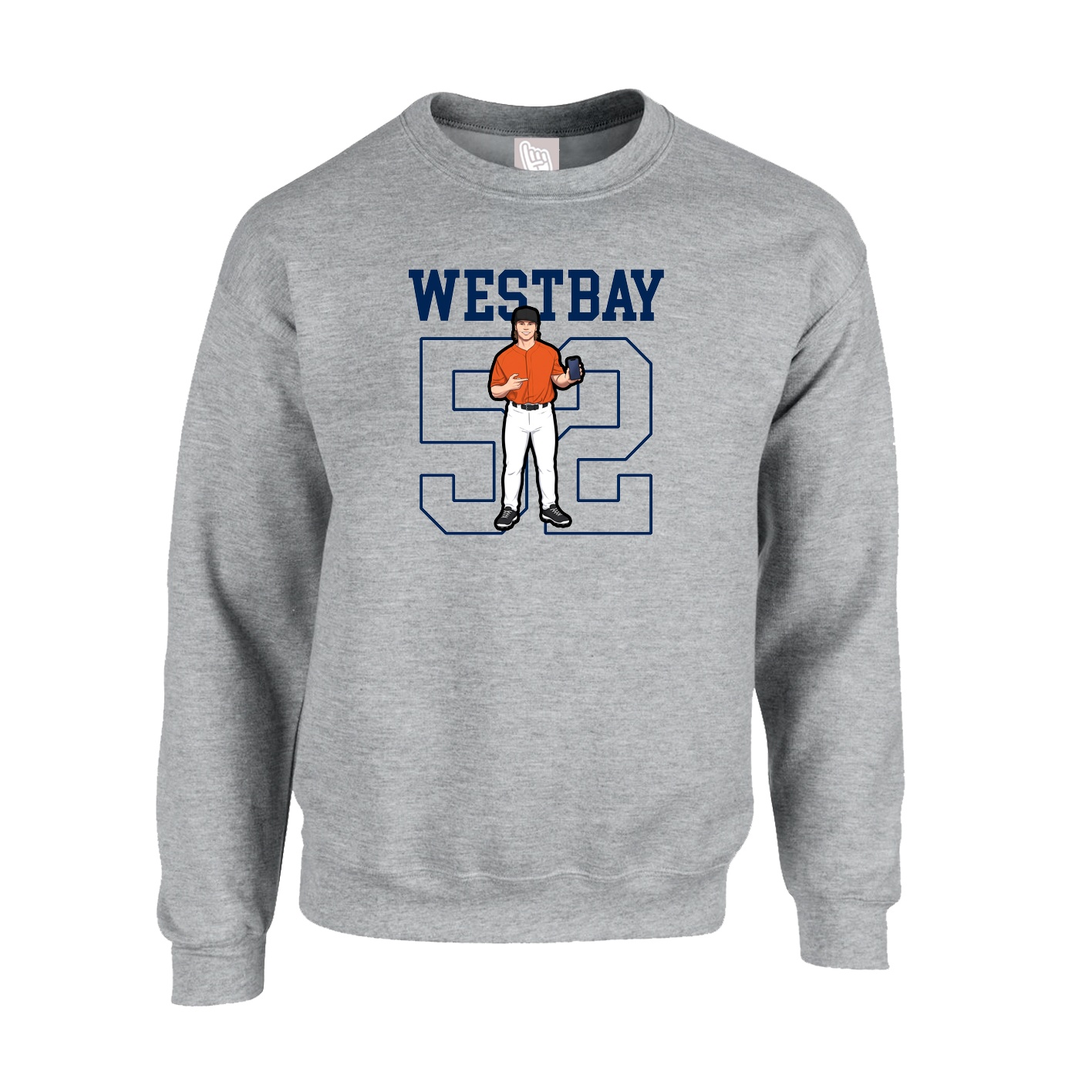 Fleece Crew — Shirsey in Grey
