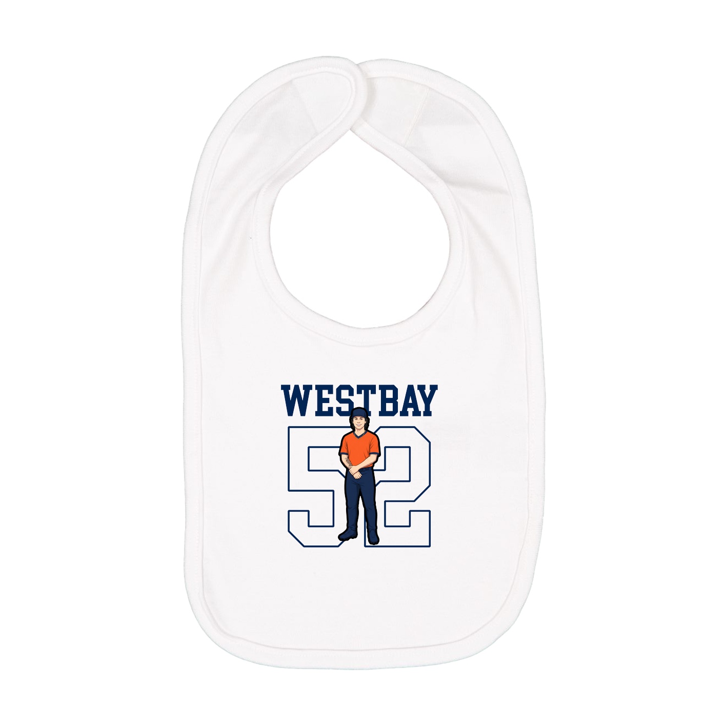 Infant Bib — Shirsey in White