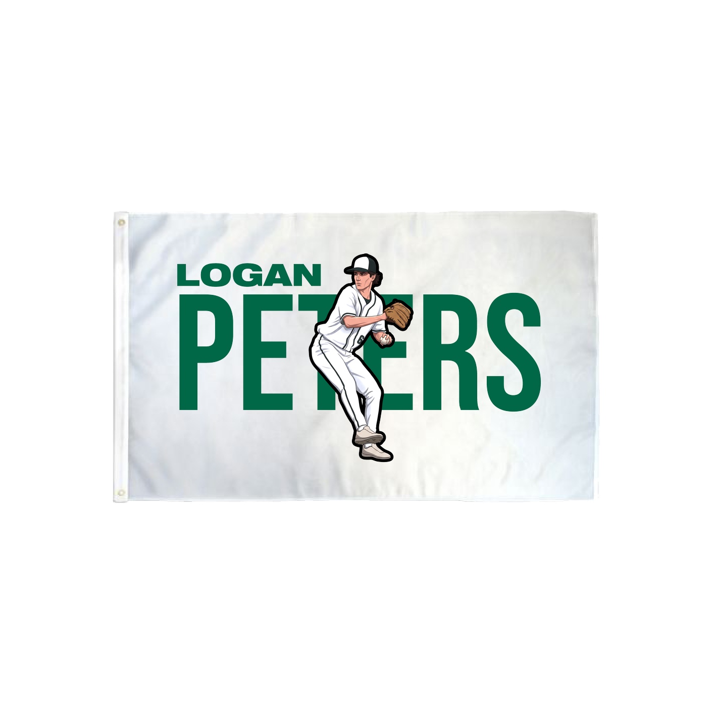3x5 Flag — Player Name in Classic