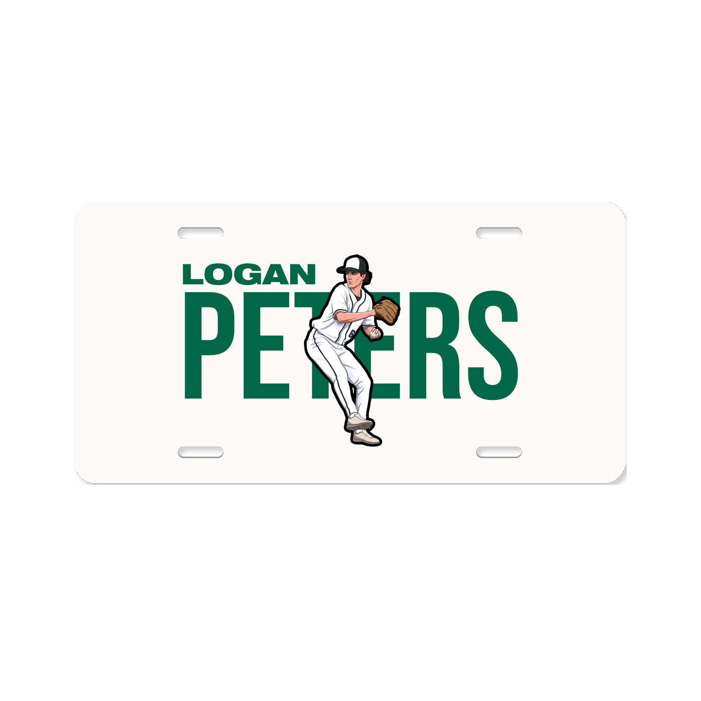 License Plate — Player Name in Classic