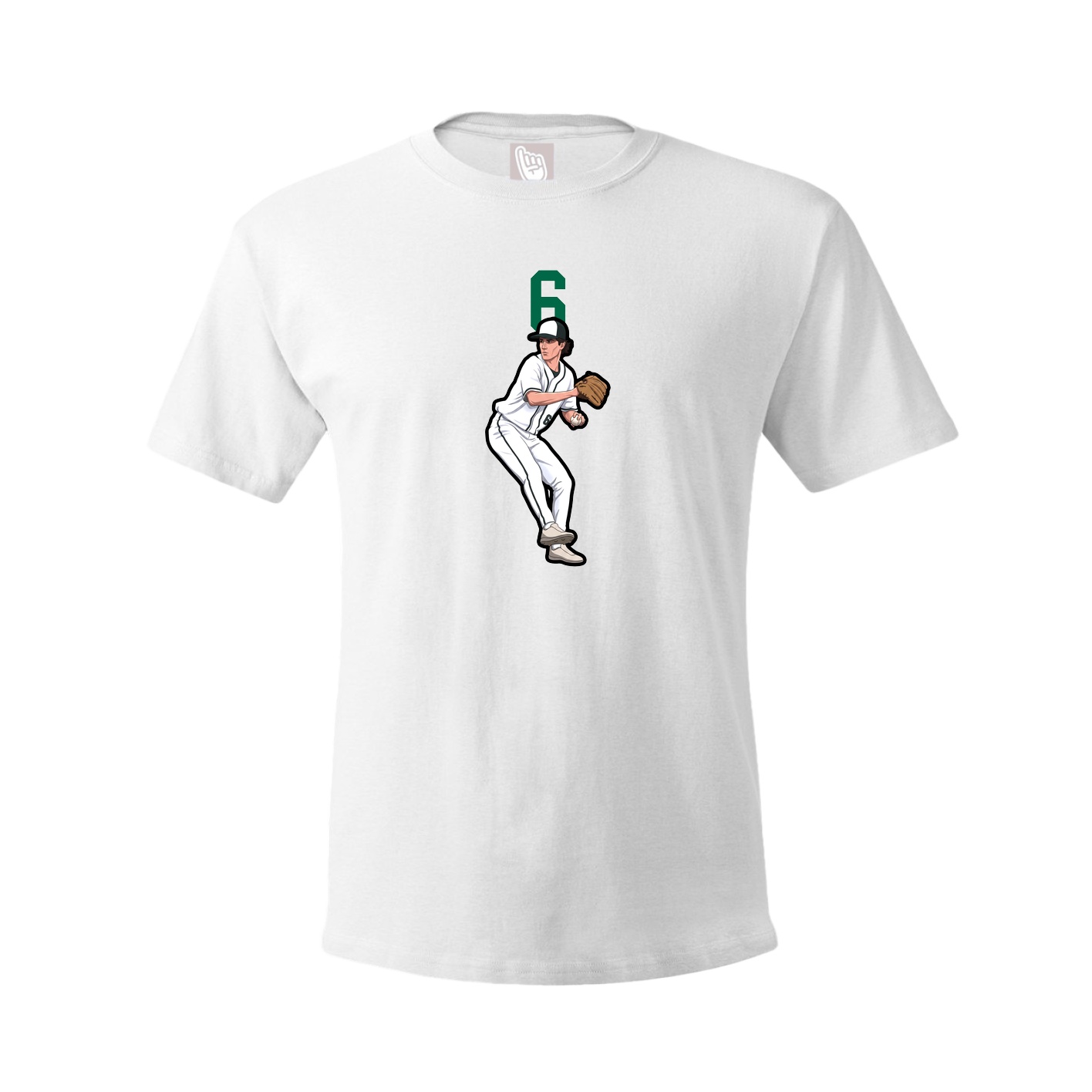 Tee — Number Top in White