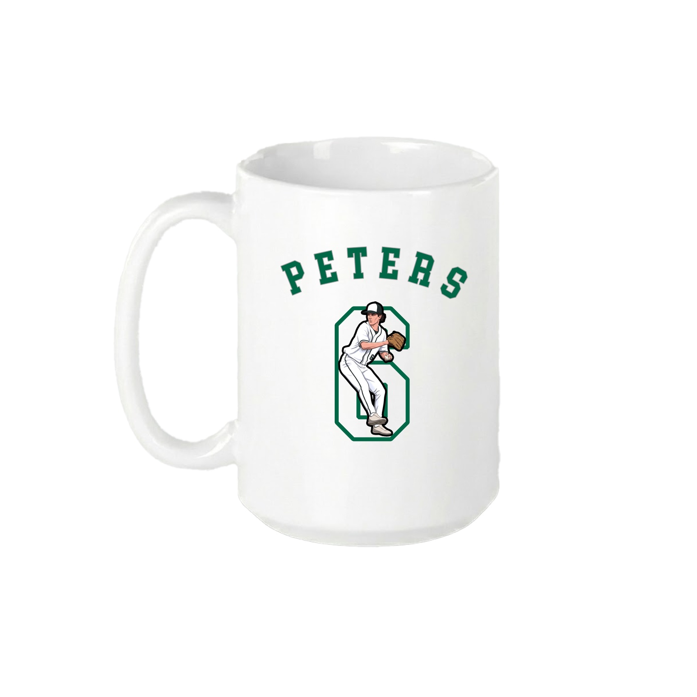 15oz Coffee Mug — Shirsey Arch in White