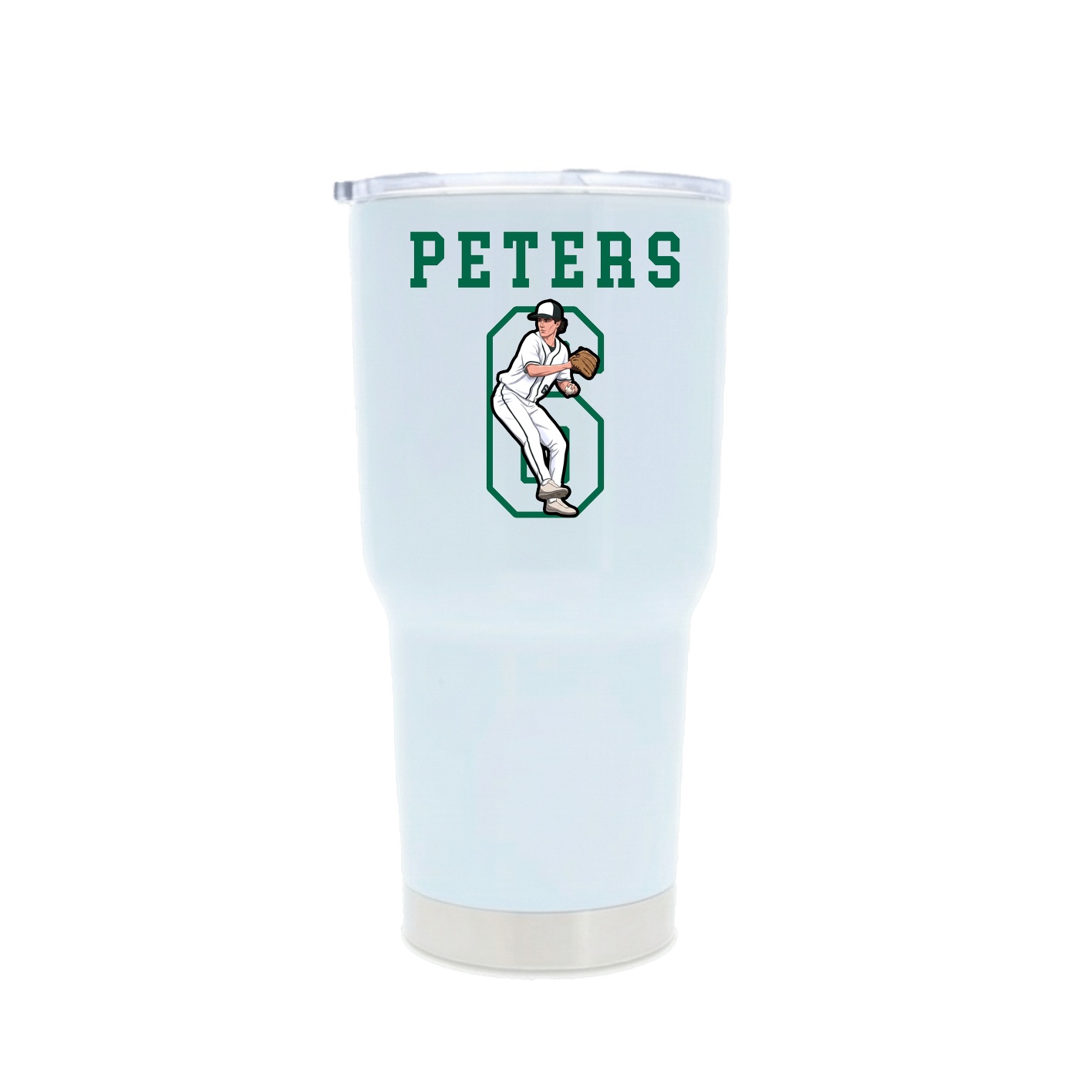 30oz Stainless Steel Tumbler — Shirsey in White