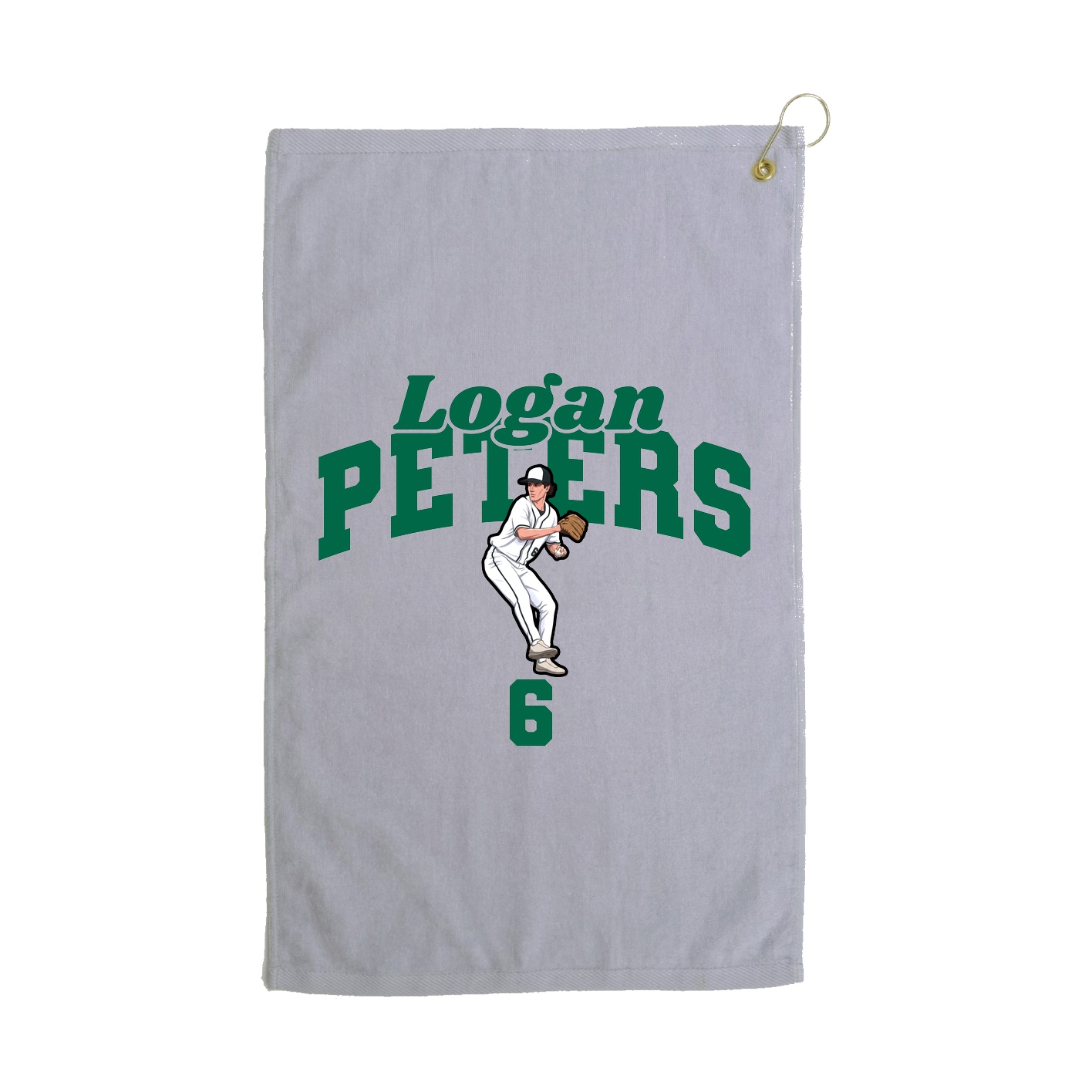 Golf Towel — Signature Arch in Grey