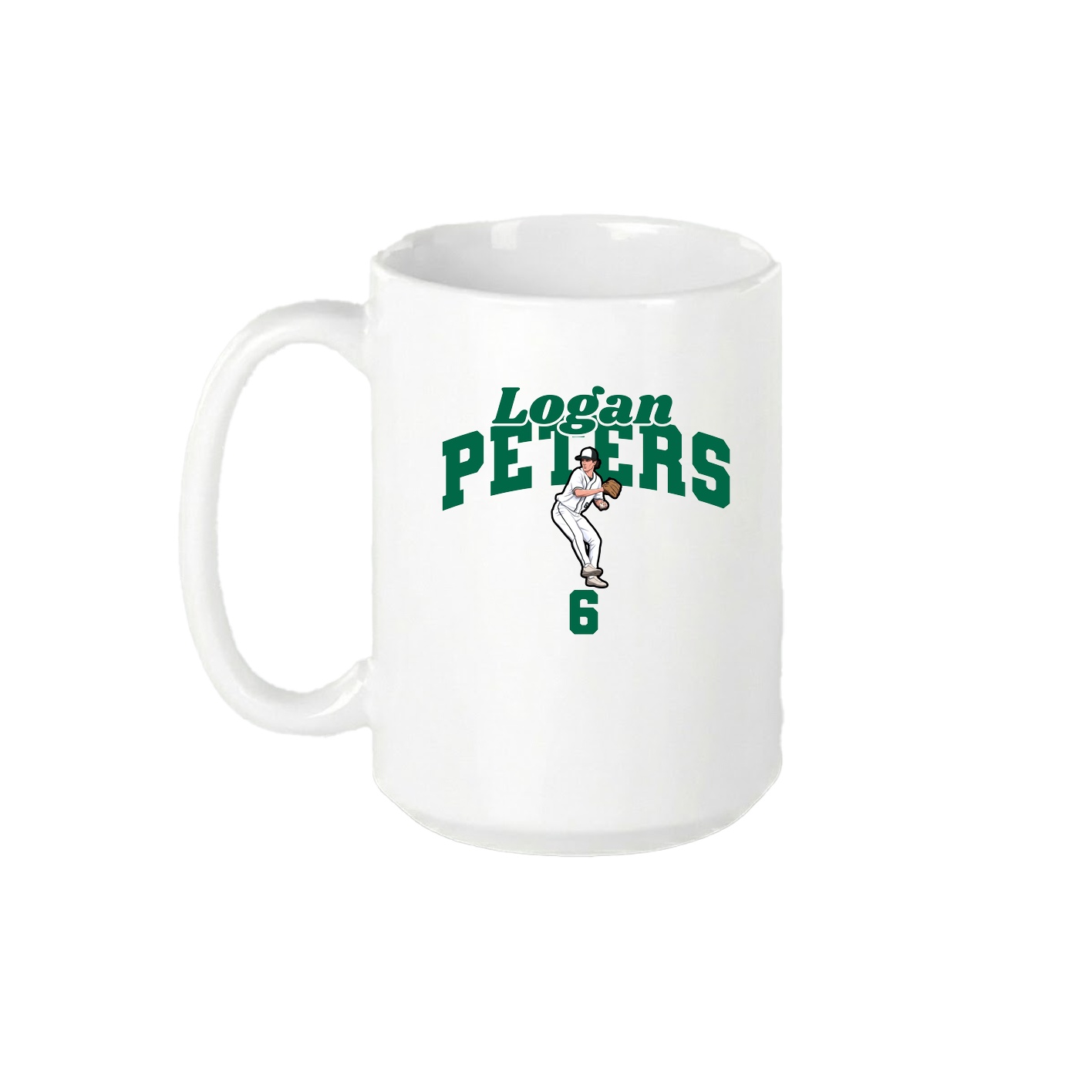 15oz Coffee Mug — Signature Arch in White