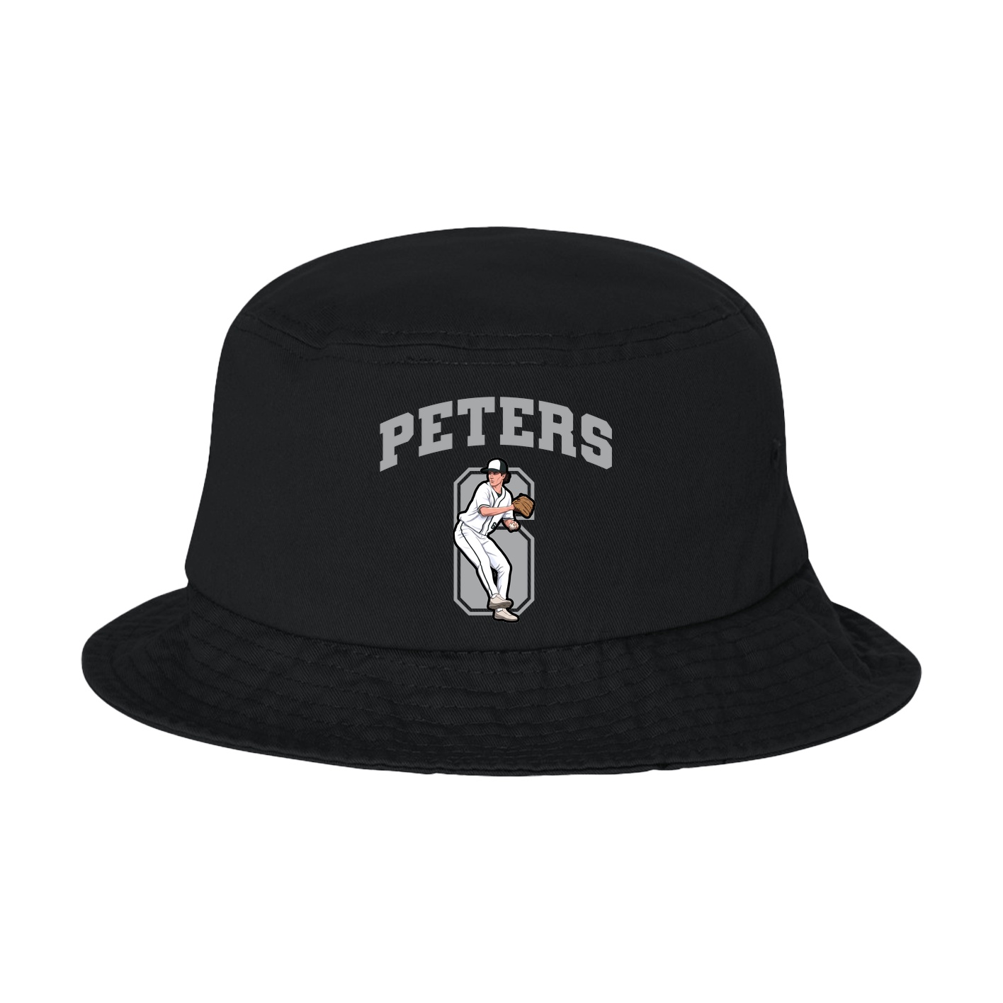 Bucket Cap — Number in Black