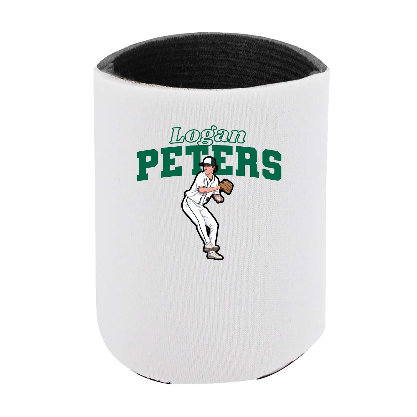 Can Holder — Name Arch in White