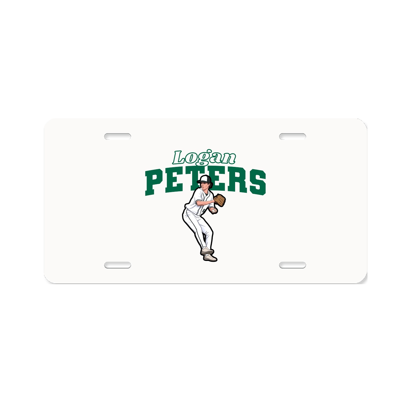 License Plate — Name Arch in Classic