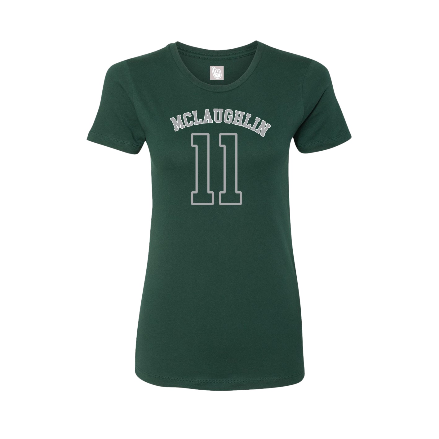 Fitted Women's Tee — Shirsey Arch in Green