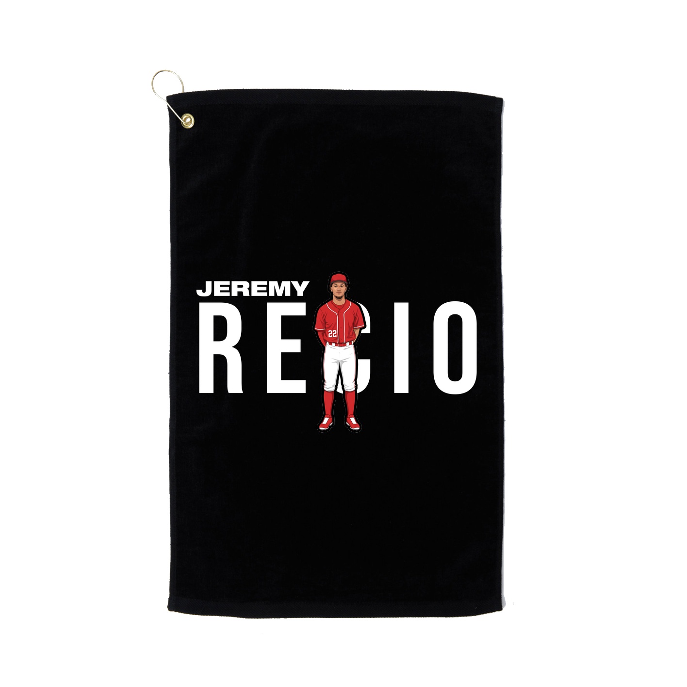 Golf Towel — Player Name in Black