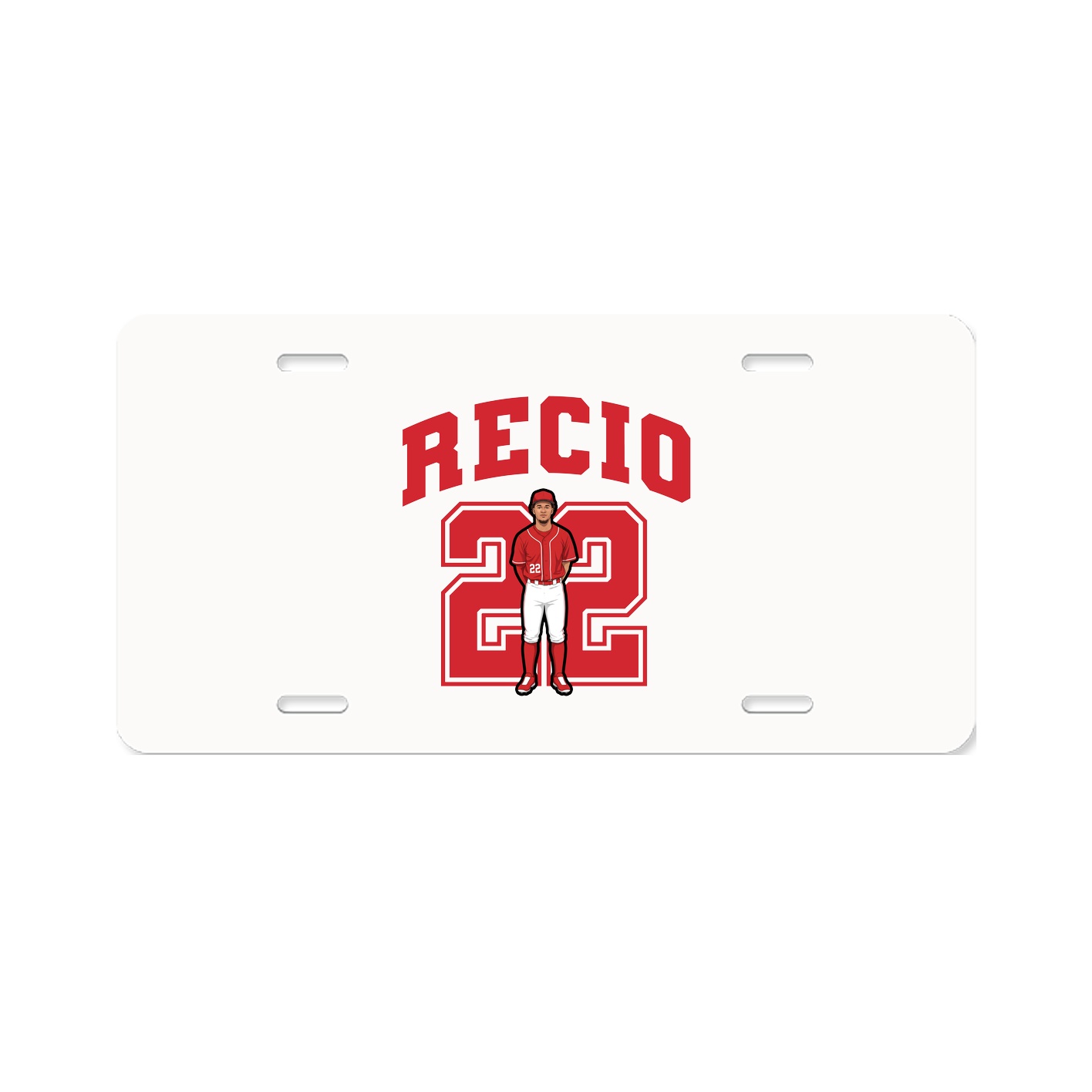 License Plate — Number in Classic
