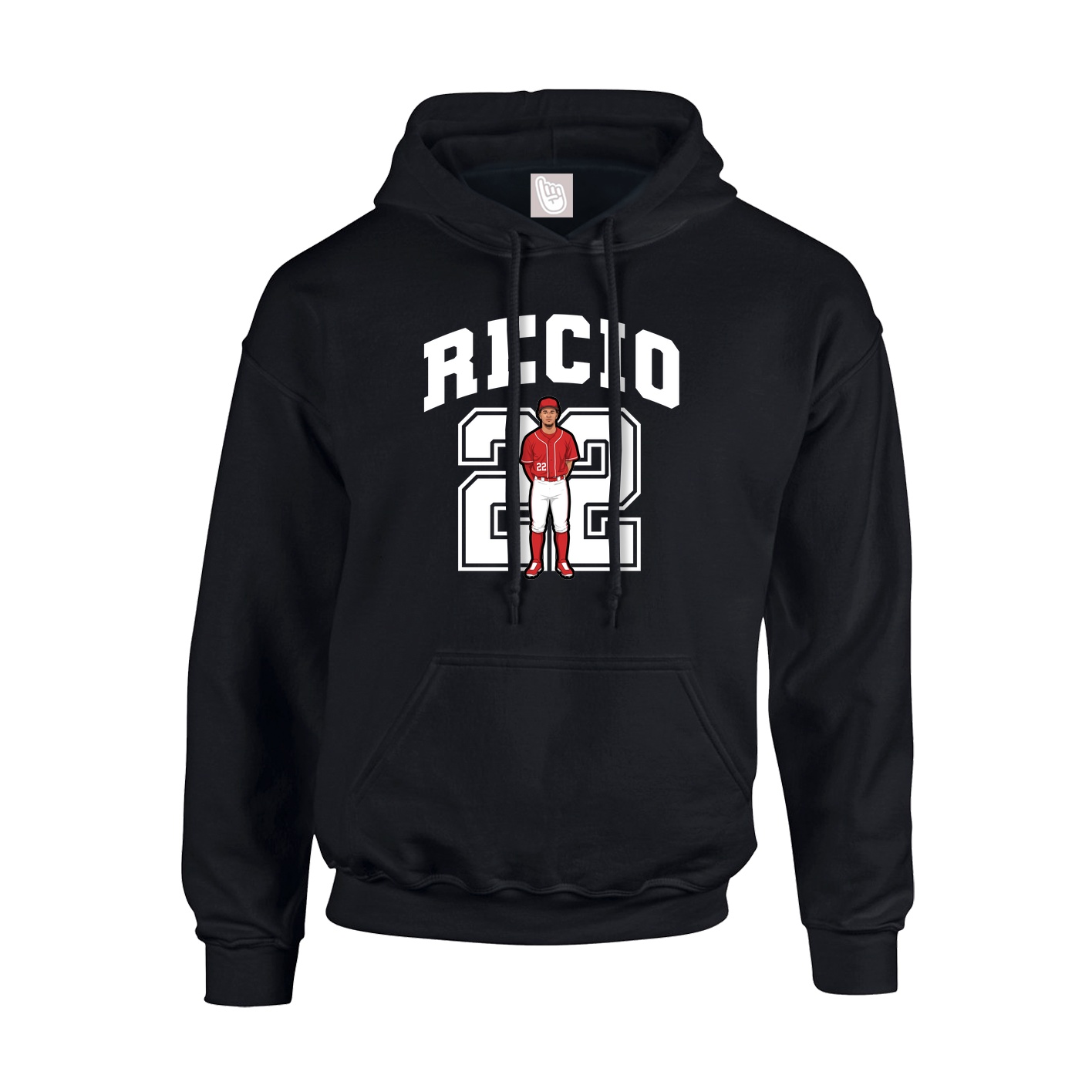 Hoodie — Number in Black