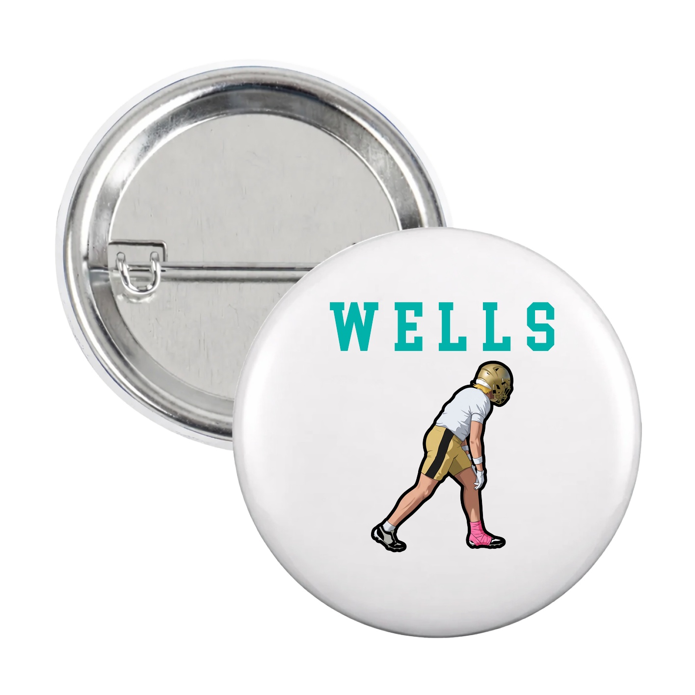 Game Day Button — Shirsey in White