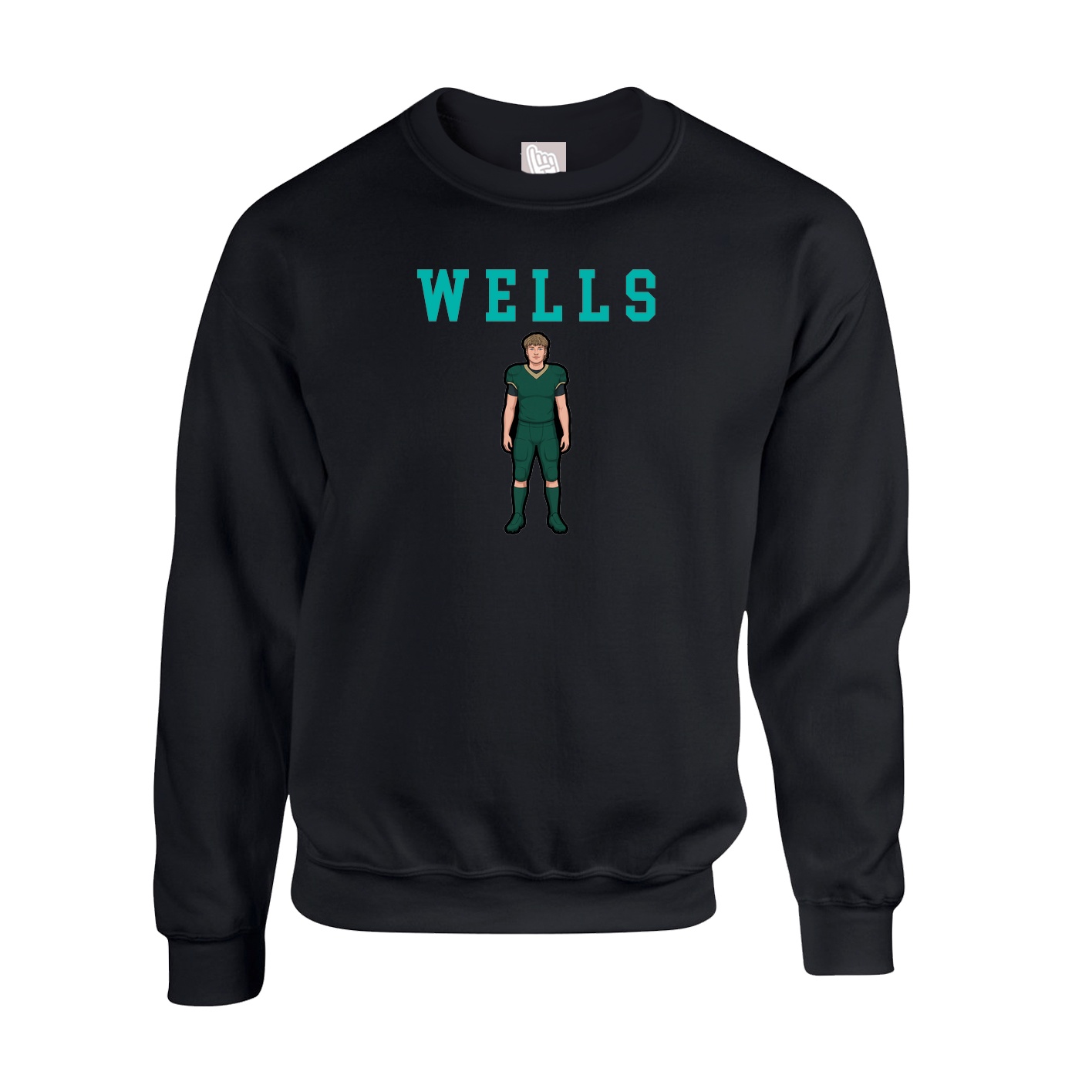 Fleece Crew — Shirsey in Black