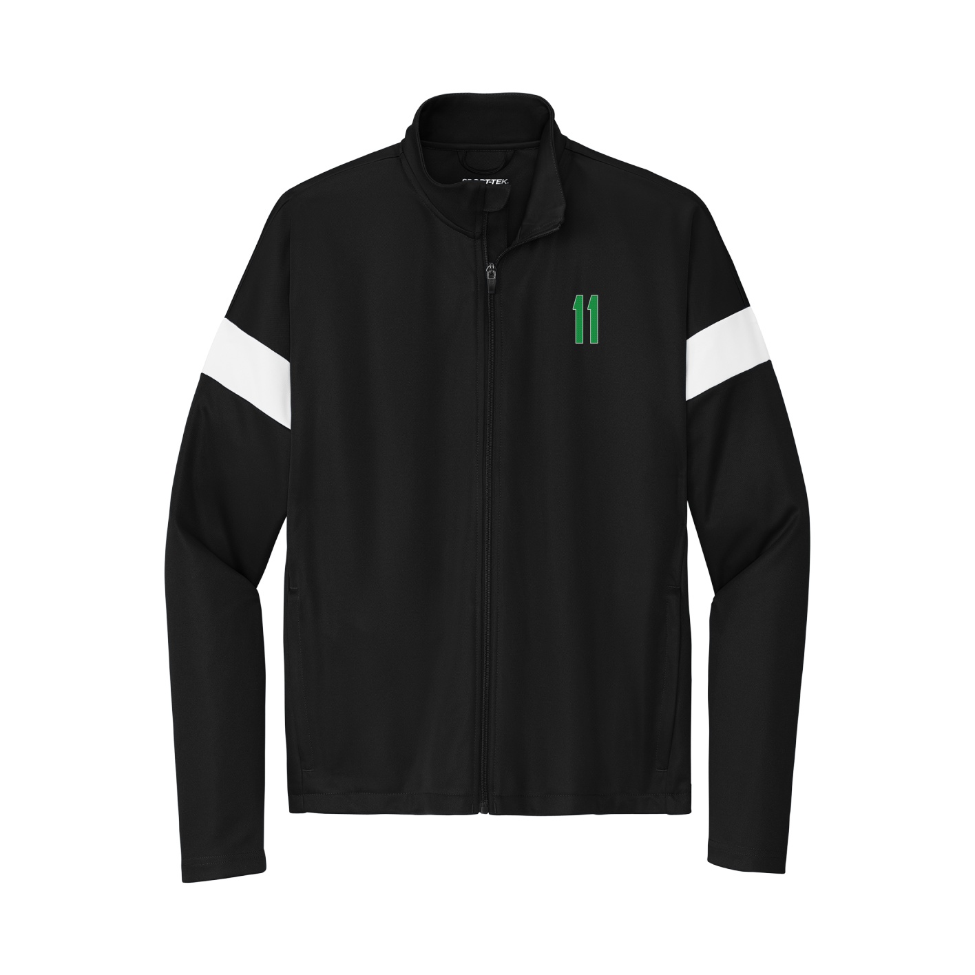 Team Travel Full-Zip Jacket — Front Shirsy in Black/White