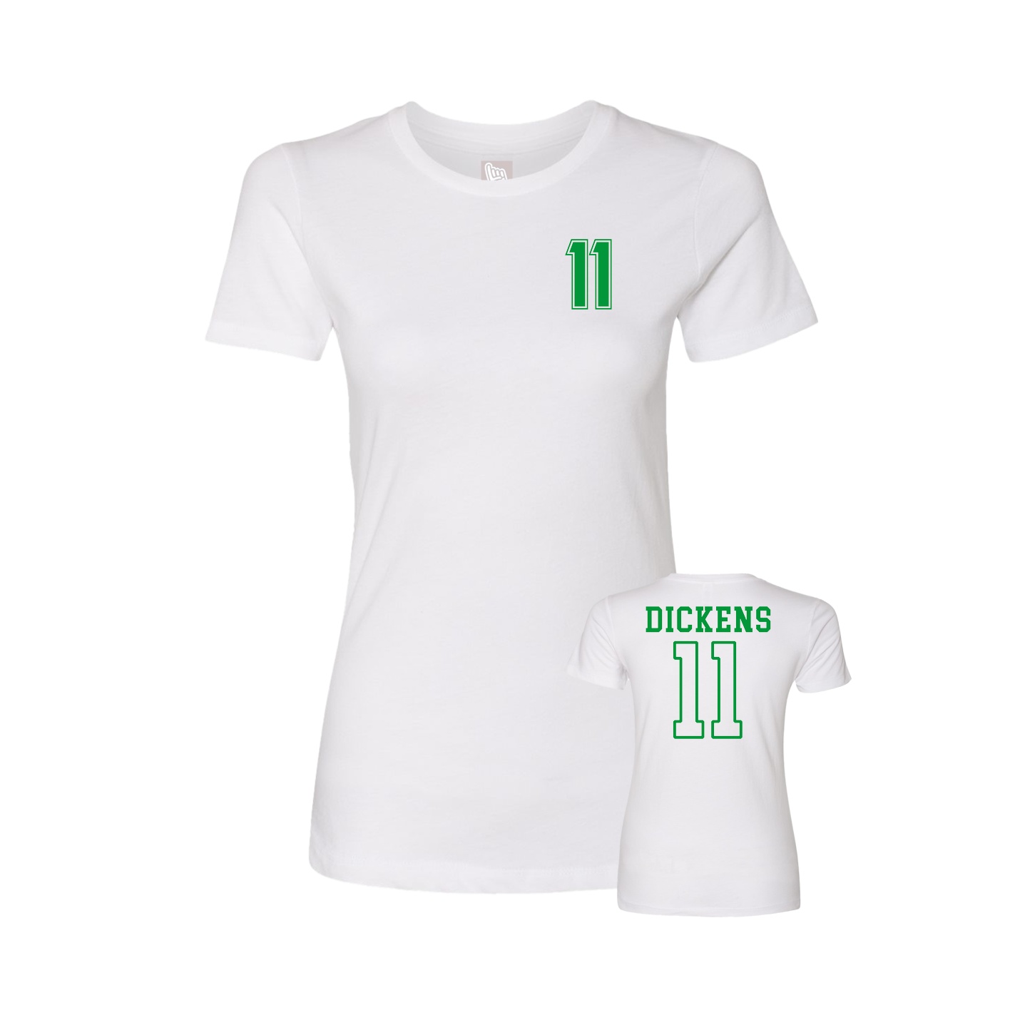 Womens Tee — Chest Back in White