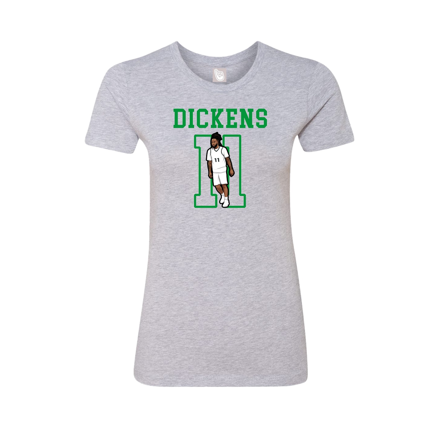 Fitted Women's Tee — Shirsey in Grey