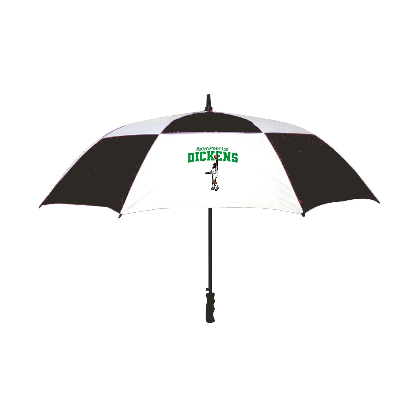 Golf Umbrella — Name Arch in Black