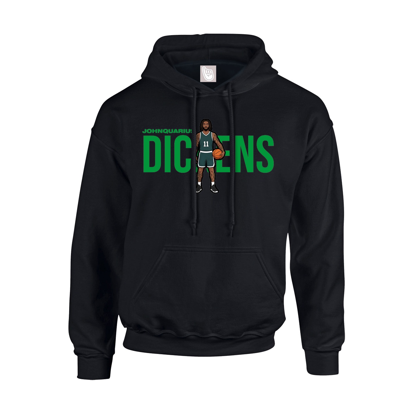 Hoodie — Player Name in Black