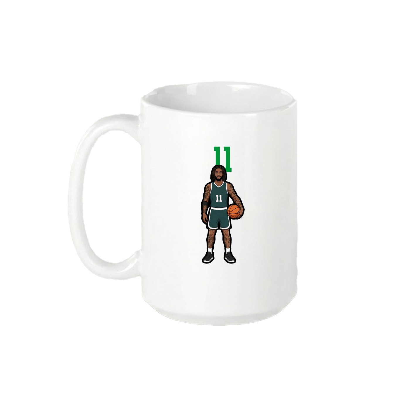 15oz Coffee Mug — Number Top in White