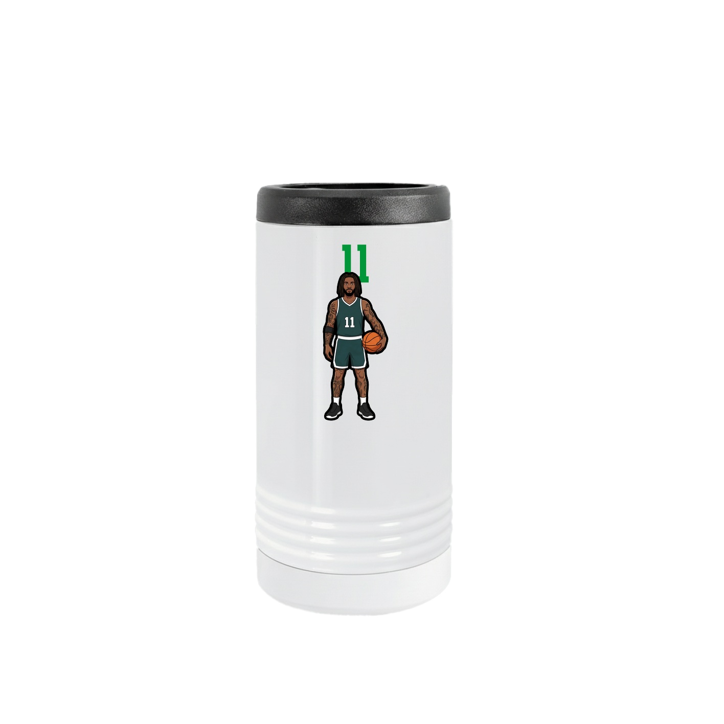 Slim Beverage Holder — Number Top in White