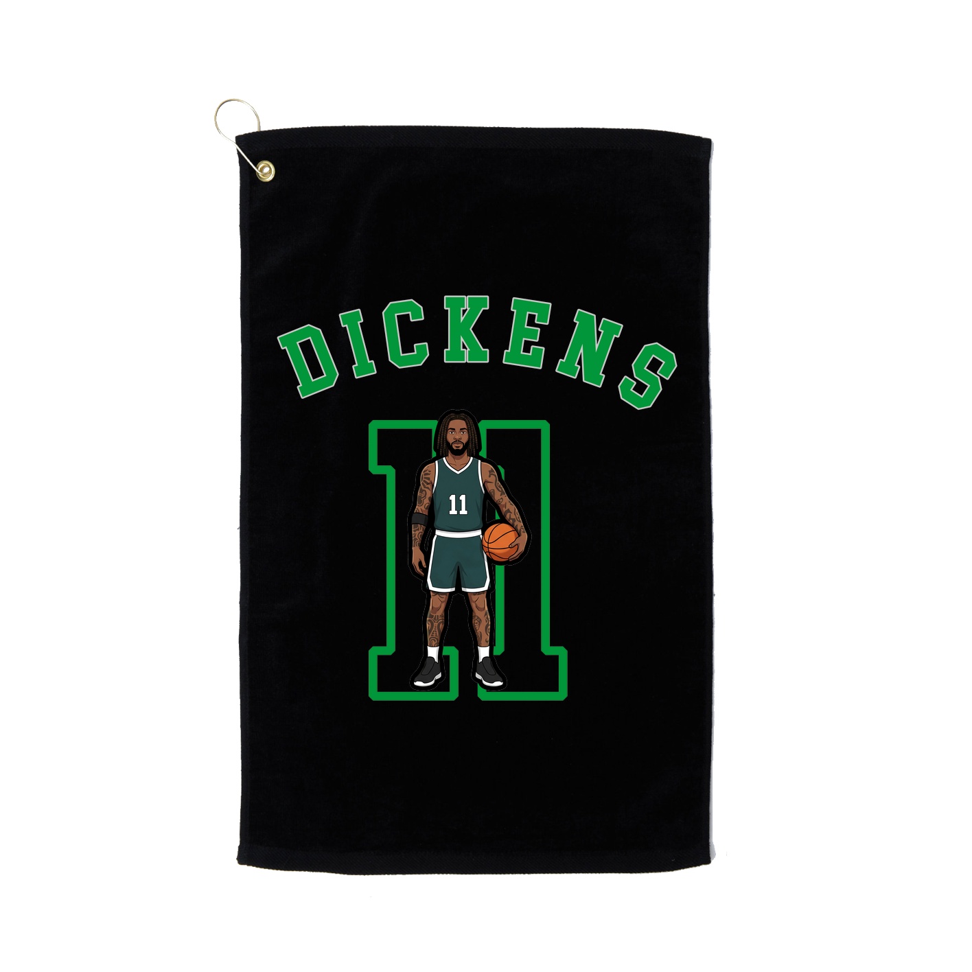 Golf Towel — Shirsey Arch in Black
