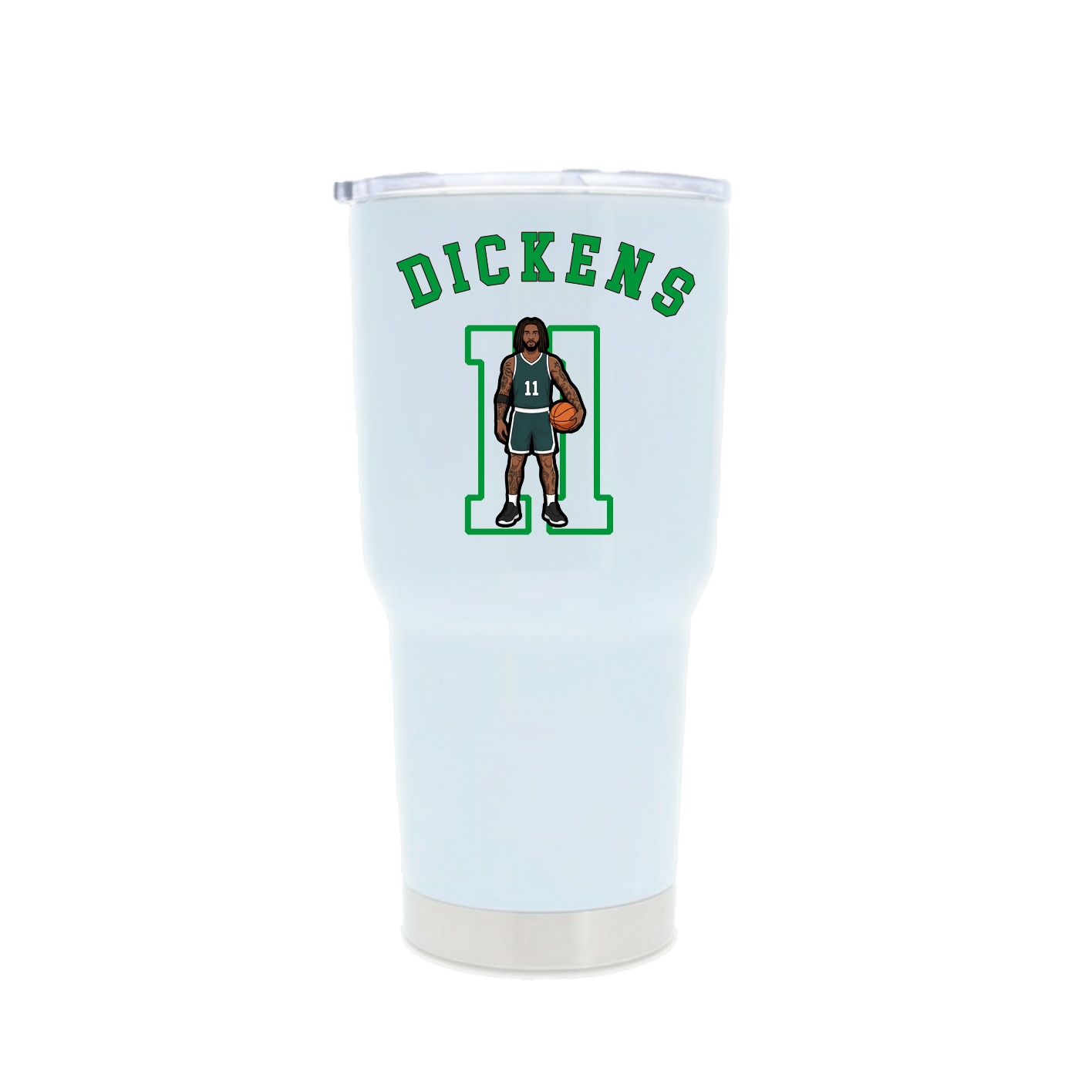 30oz Stainless Steel Tumbler — Shirsey Arch in White
