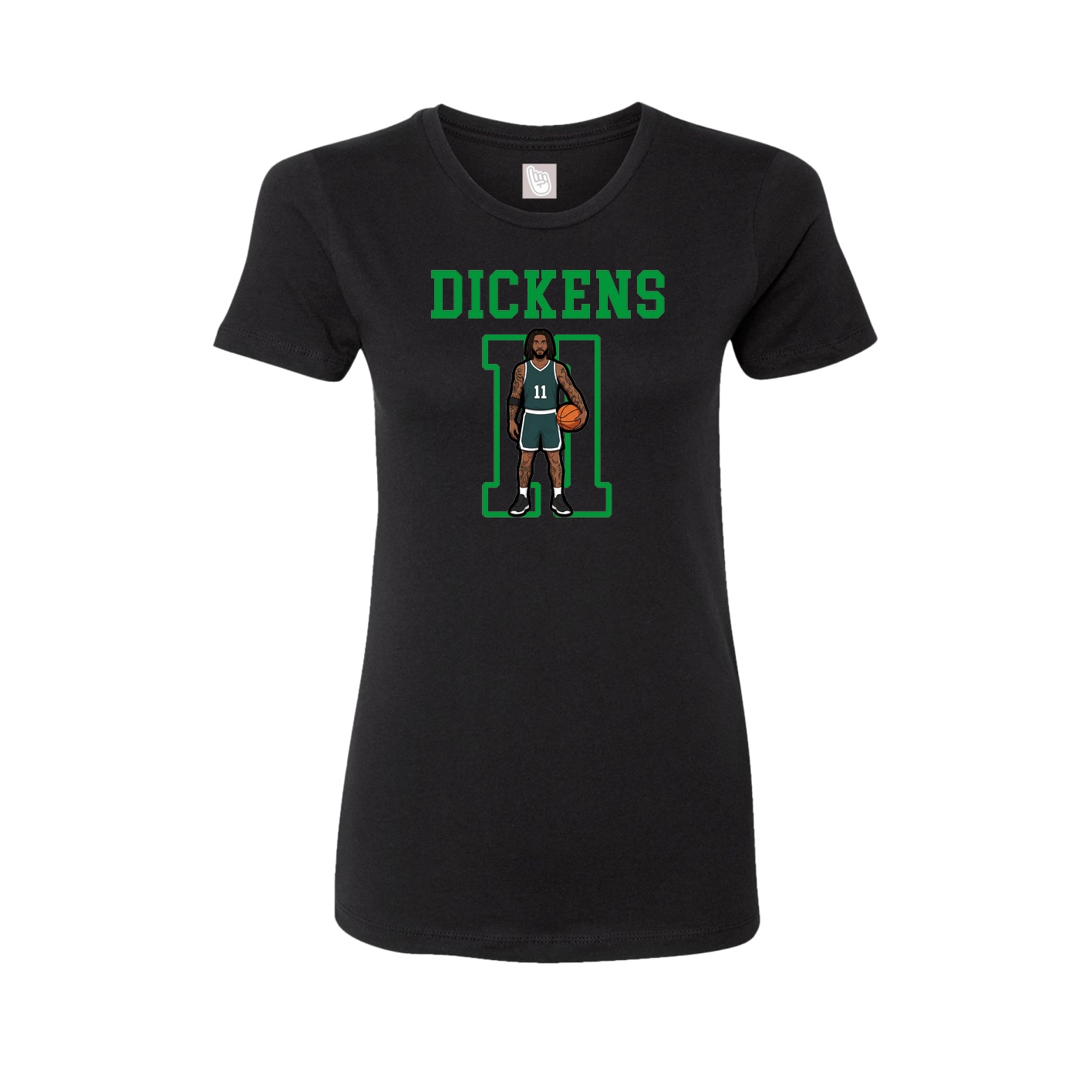 Fitted Women's Tee — Shirsey in Black