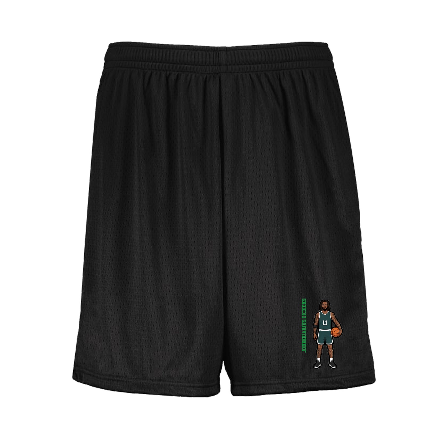 Shorts — Name Vertical in Black