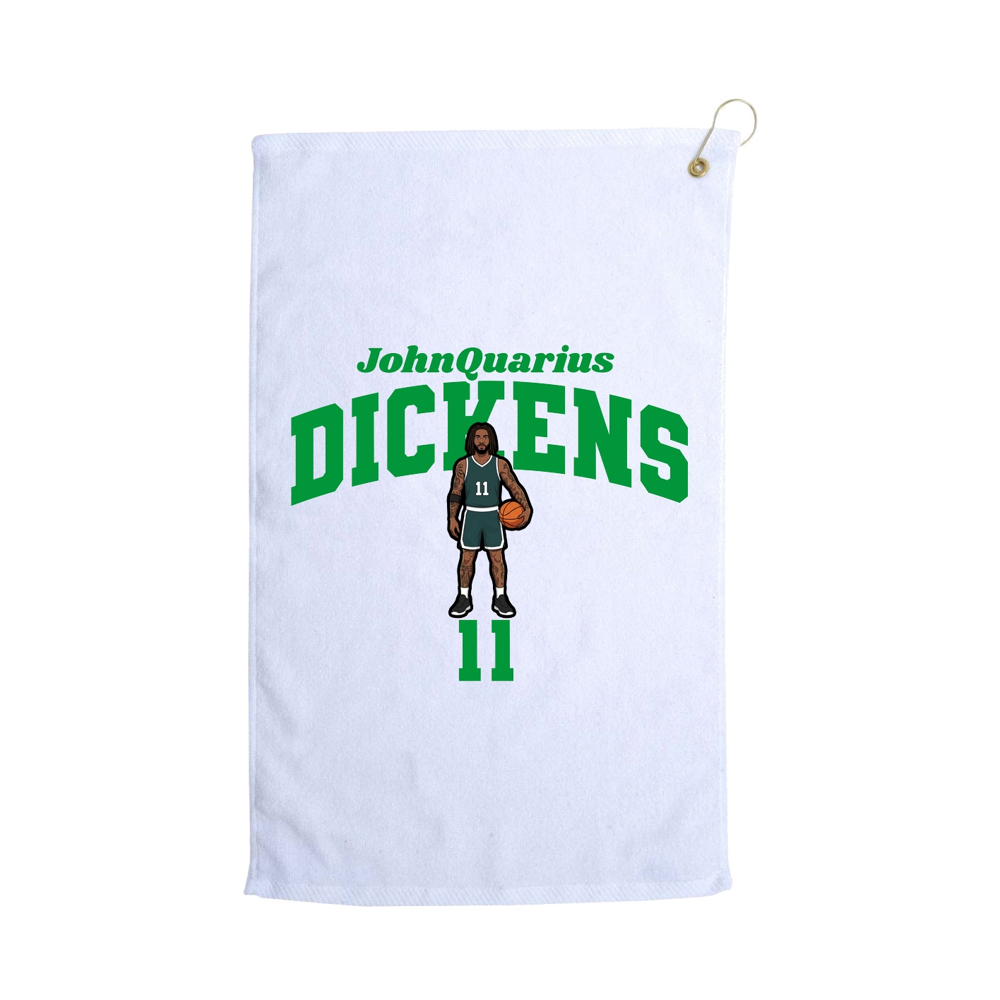 Golf Towel — Signature Arch in White