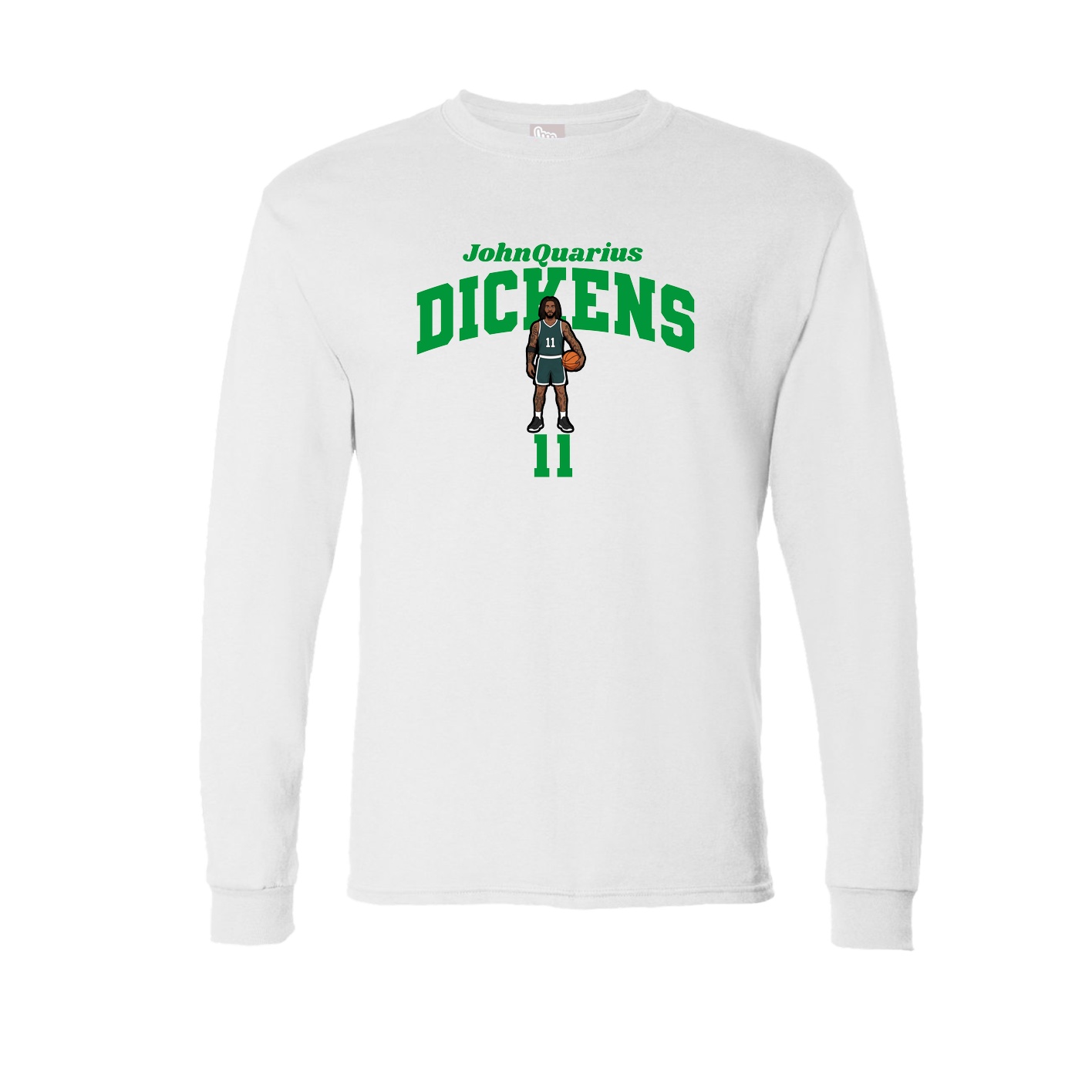 Long Sleeve Tee — Signature Arch in White