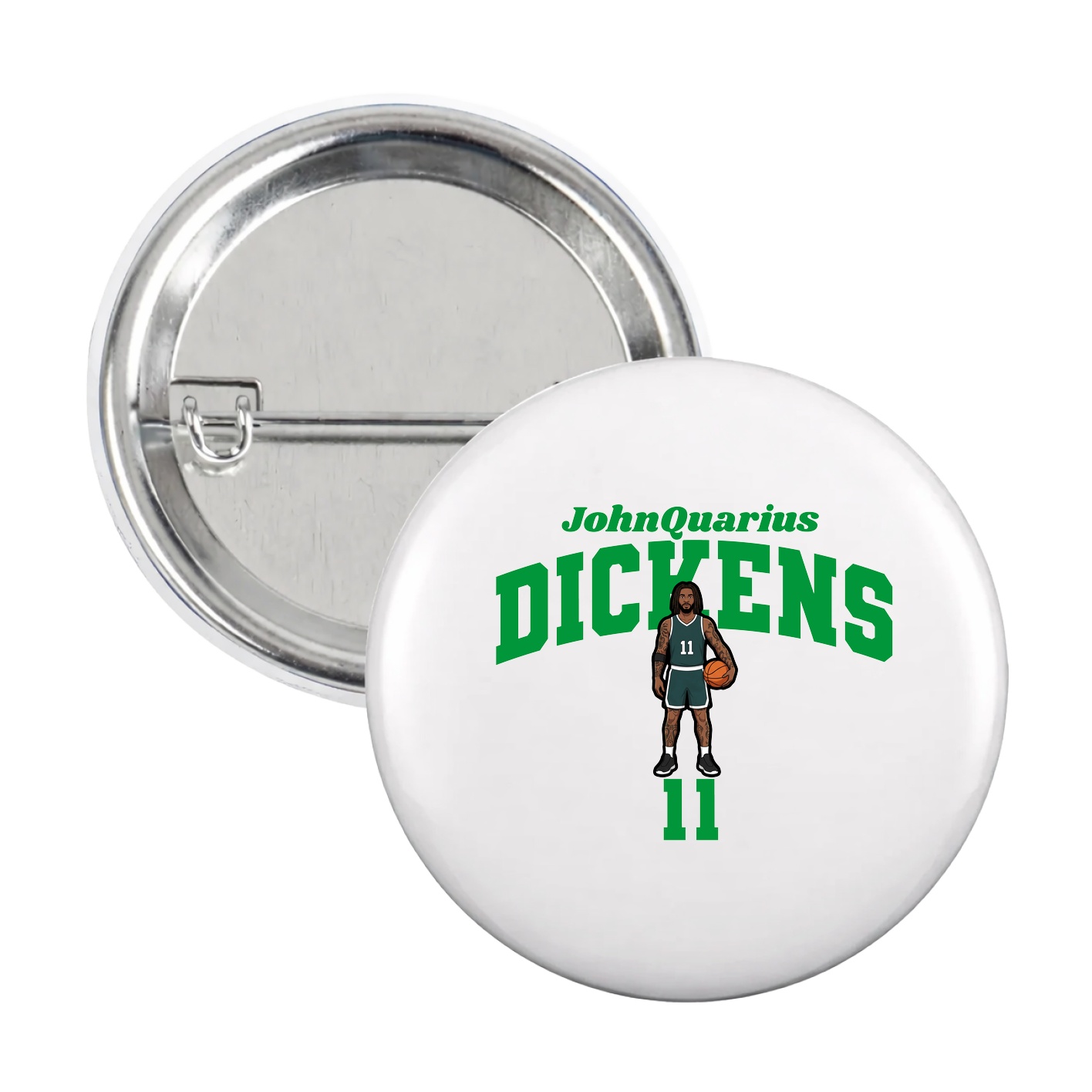 Game Day Button — Signature Arch in White