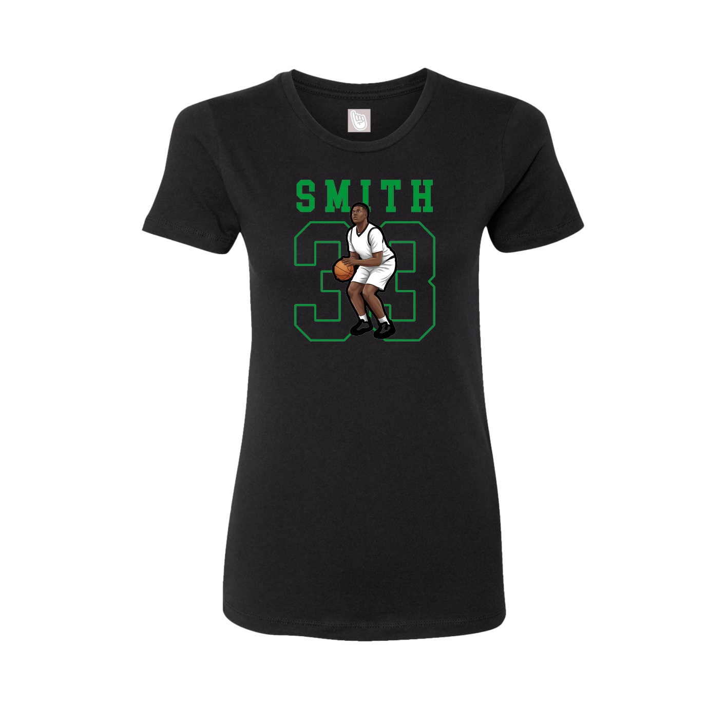 Fitted Women's Tee — Shirsey in Black
