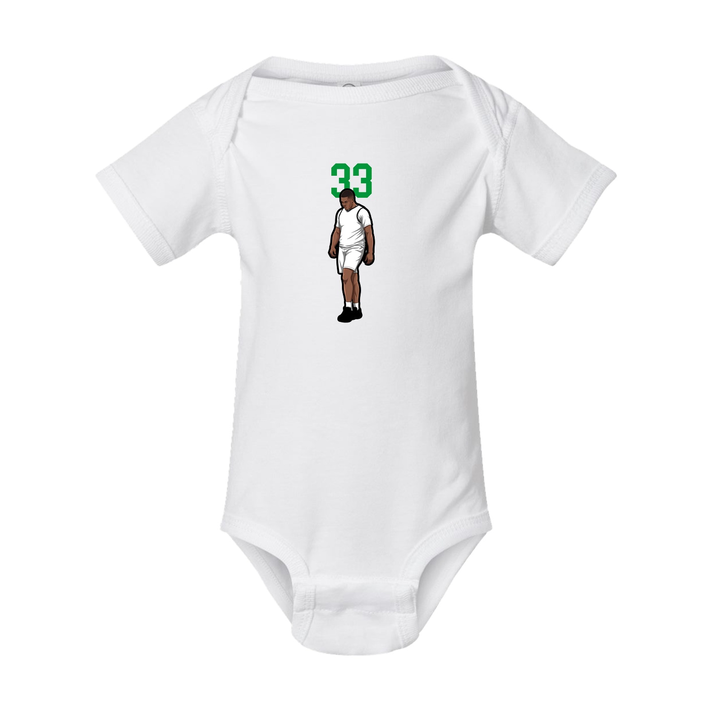Baby Onesie — Number Top in White