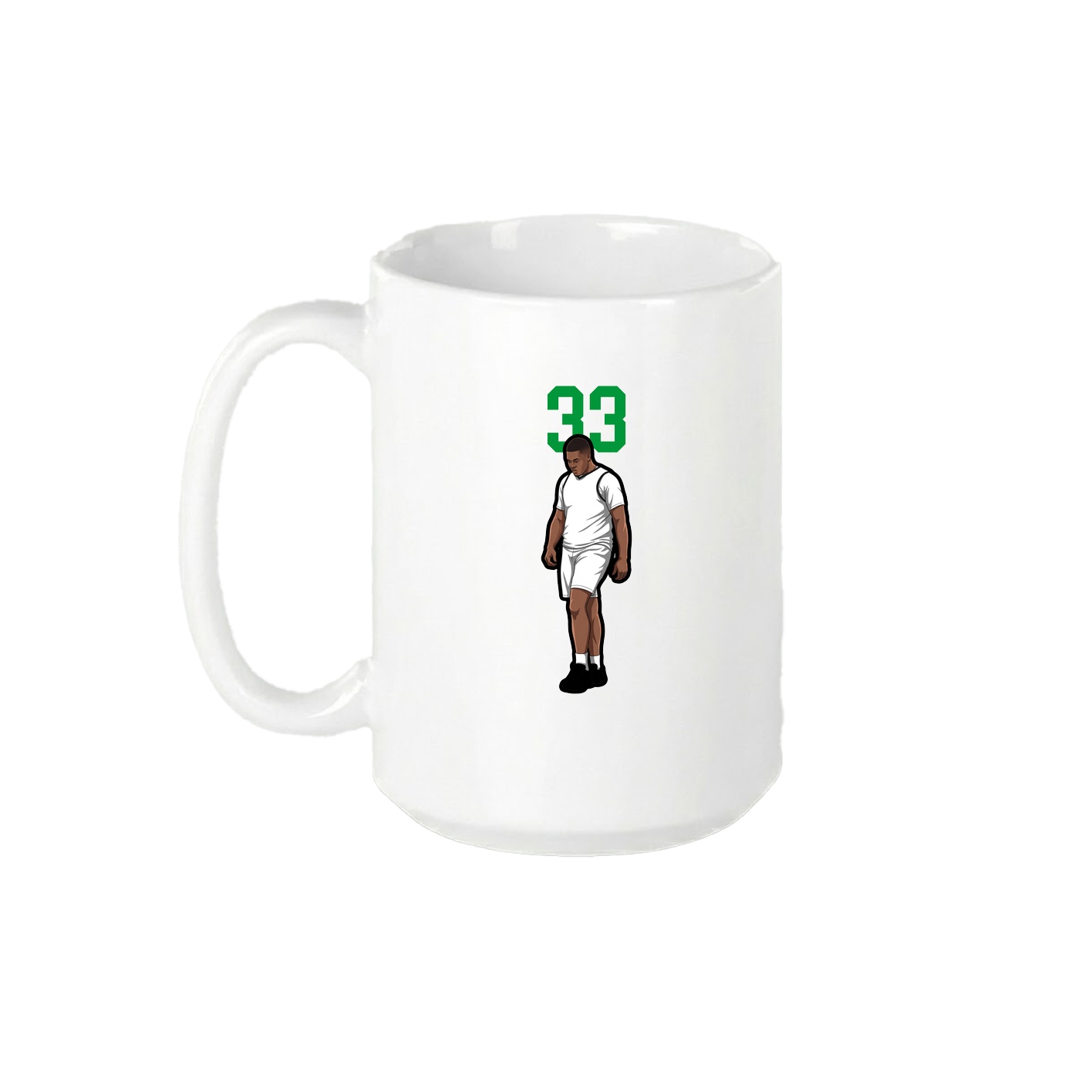 15oz Coffee Mug — Number Top in White