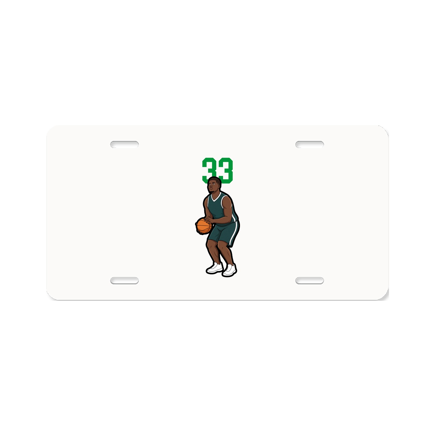 License Plate — Number Top in Classic