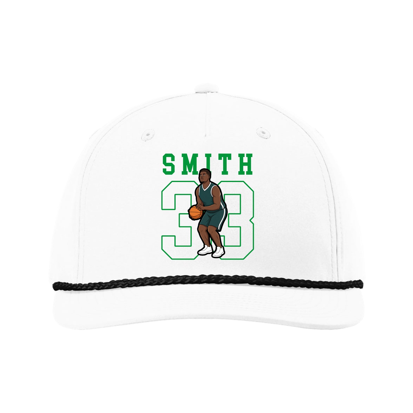 Five-Panel Classic Rope Cap — Shirsey in White