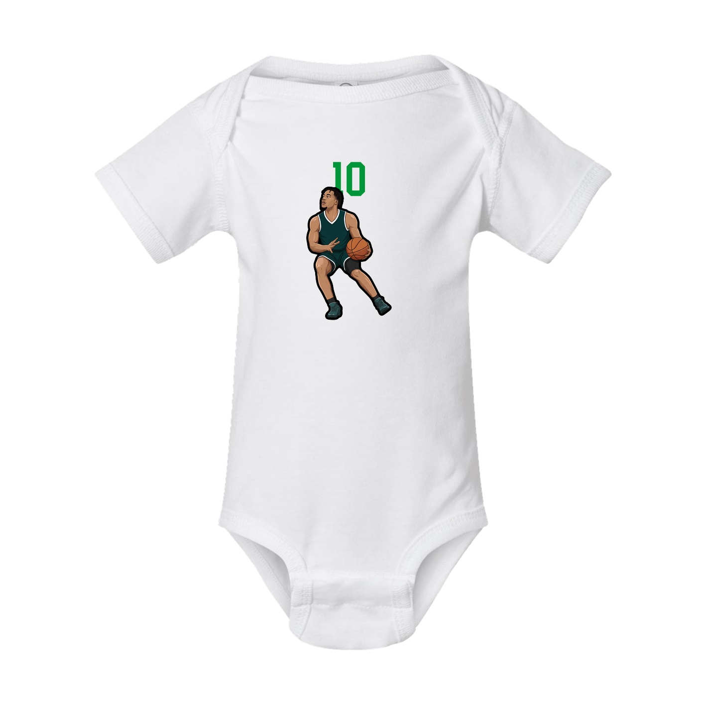 Baby Onesie — Number Top in White