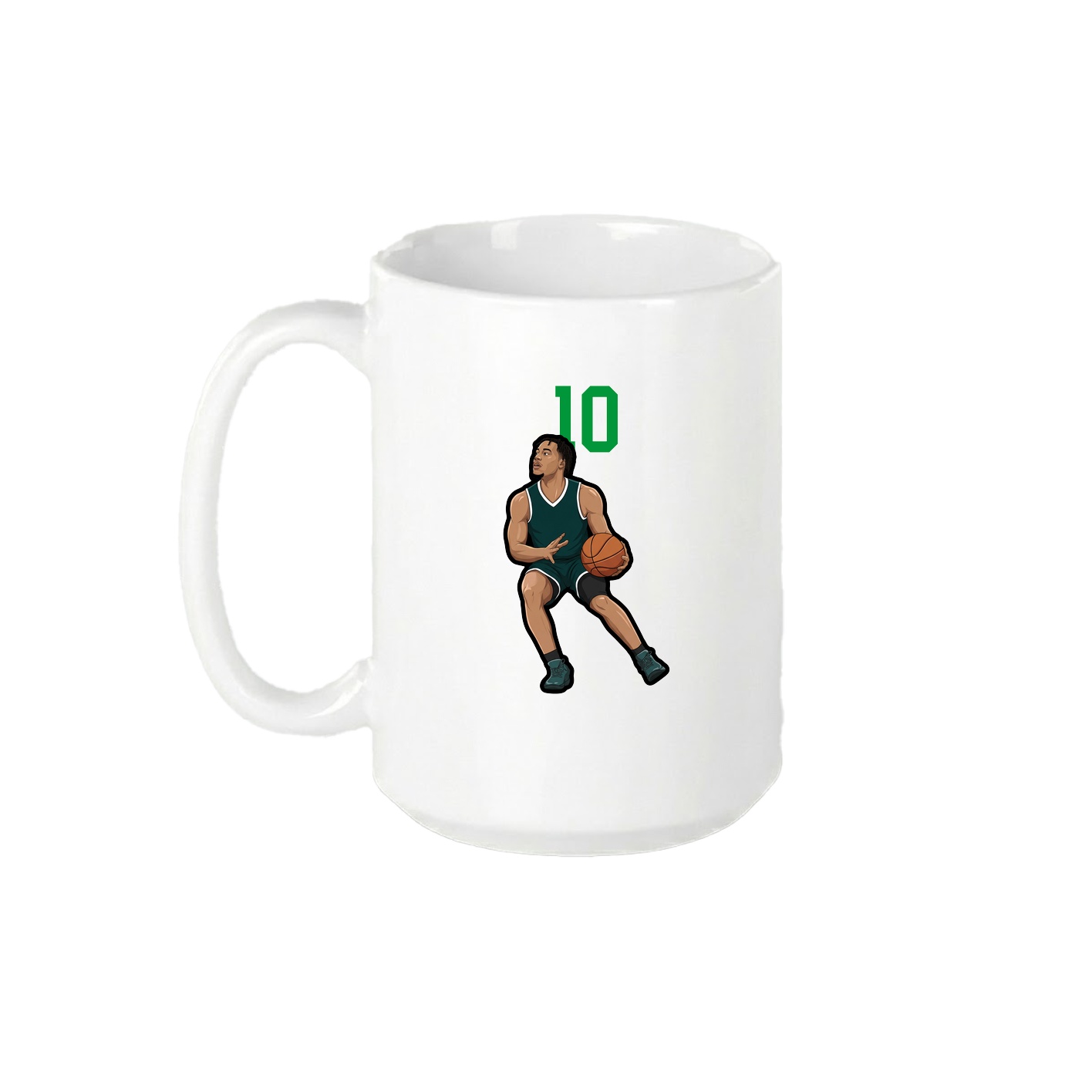 15oz Coffee Mug — Number Top in White