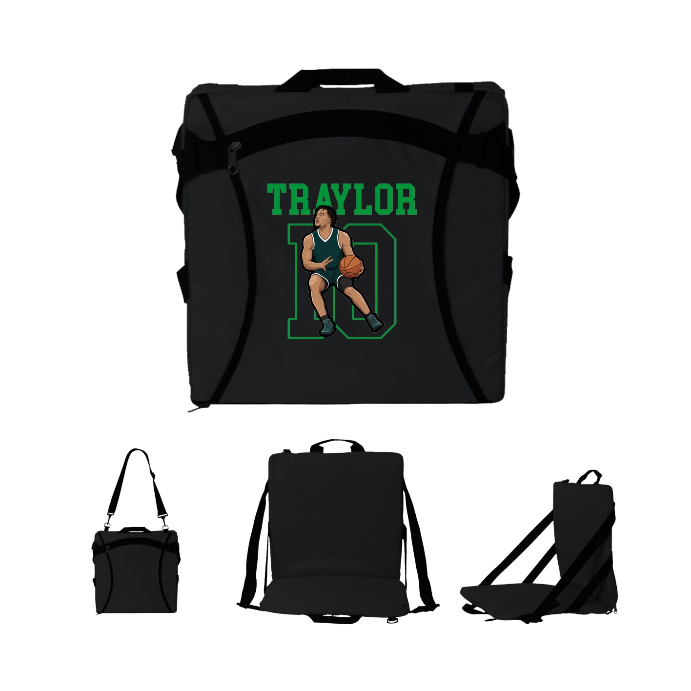 Folding Stadium Seat — Shirsey in Black