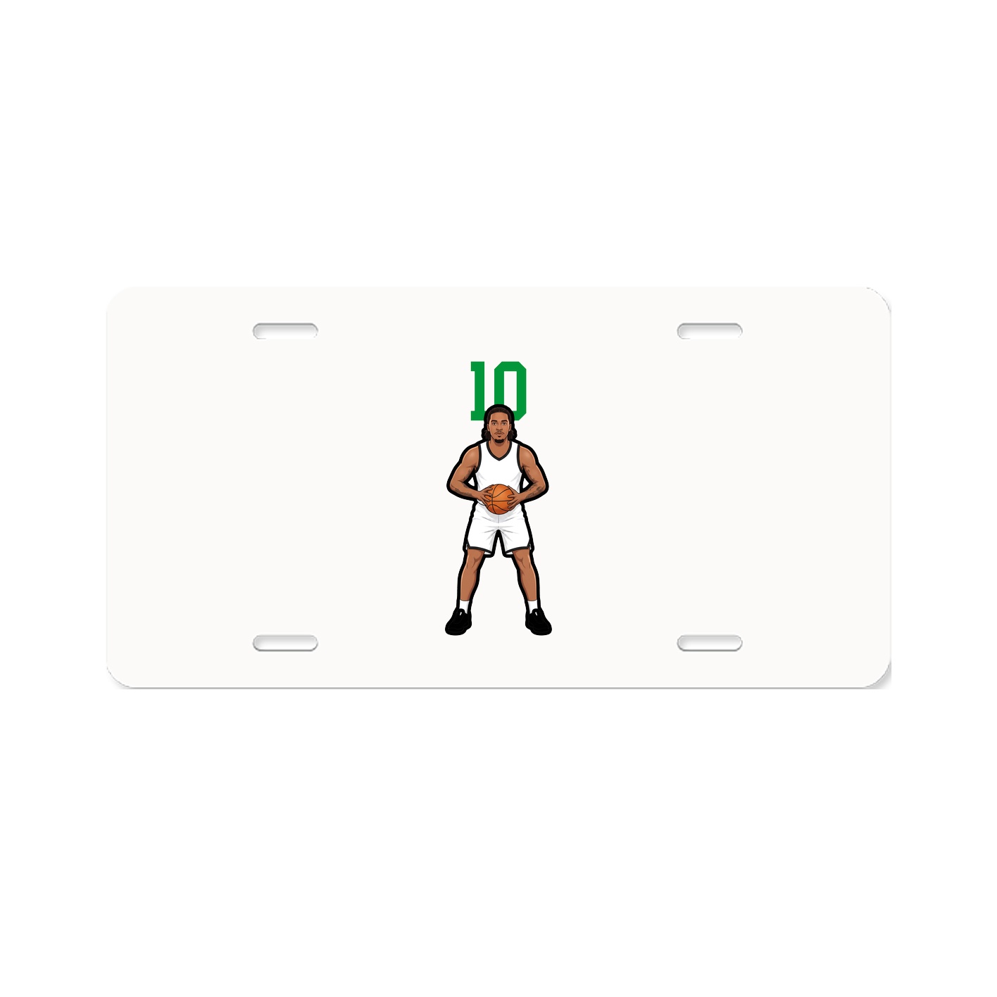 License Plate — Number Top in Classic