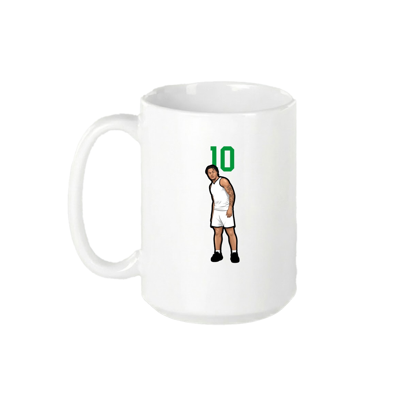 15oz Coffee Mug — Number Top in White