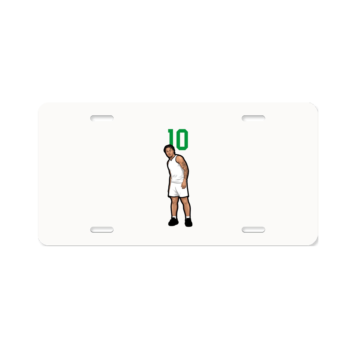 License Plate — Number Top in Classic