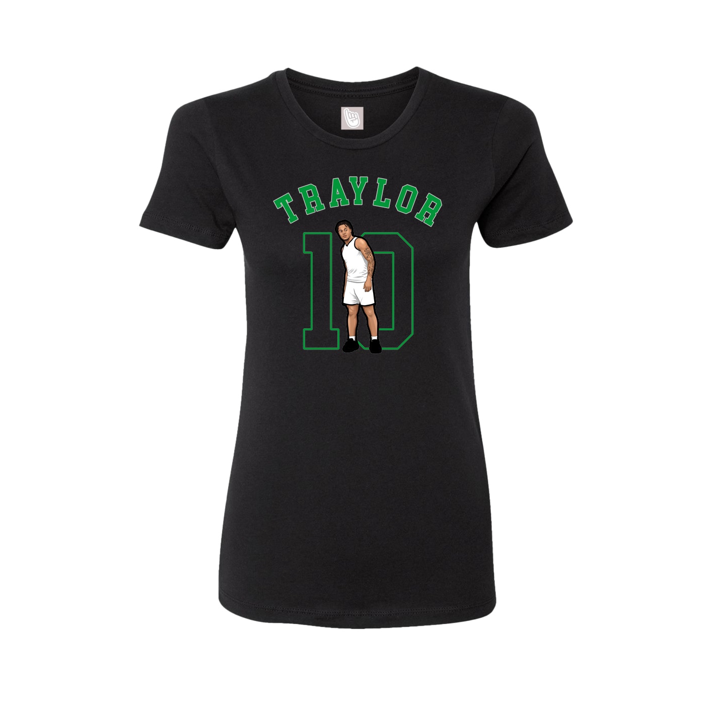 Fitted Women's Tee — Shirsey Arch in Black