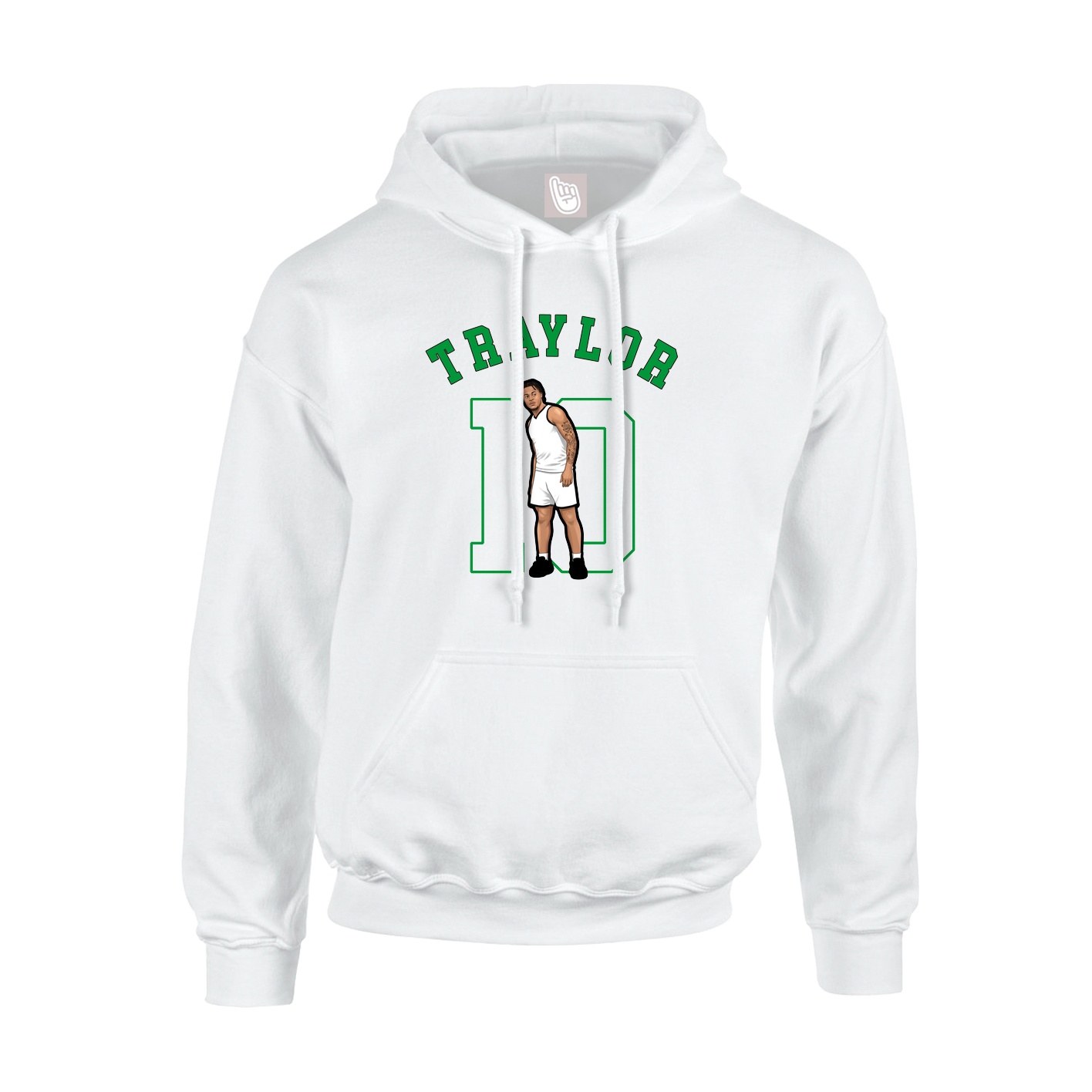 Youth Hoodie — Shirsey Arch in White