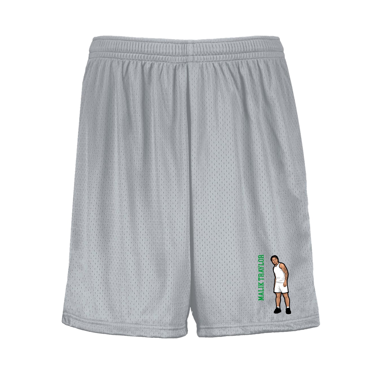 Shorts — Name Vertical in Silver